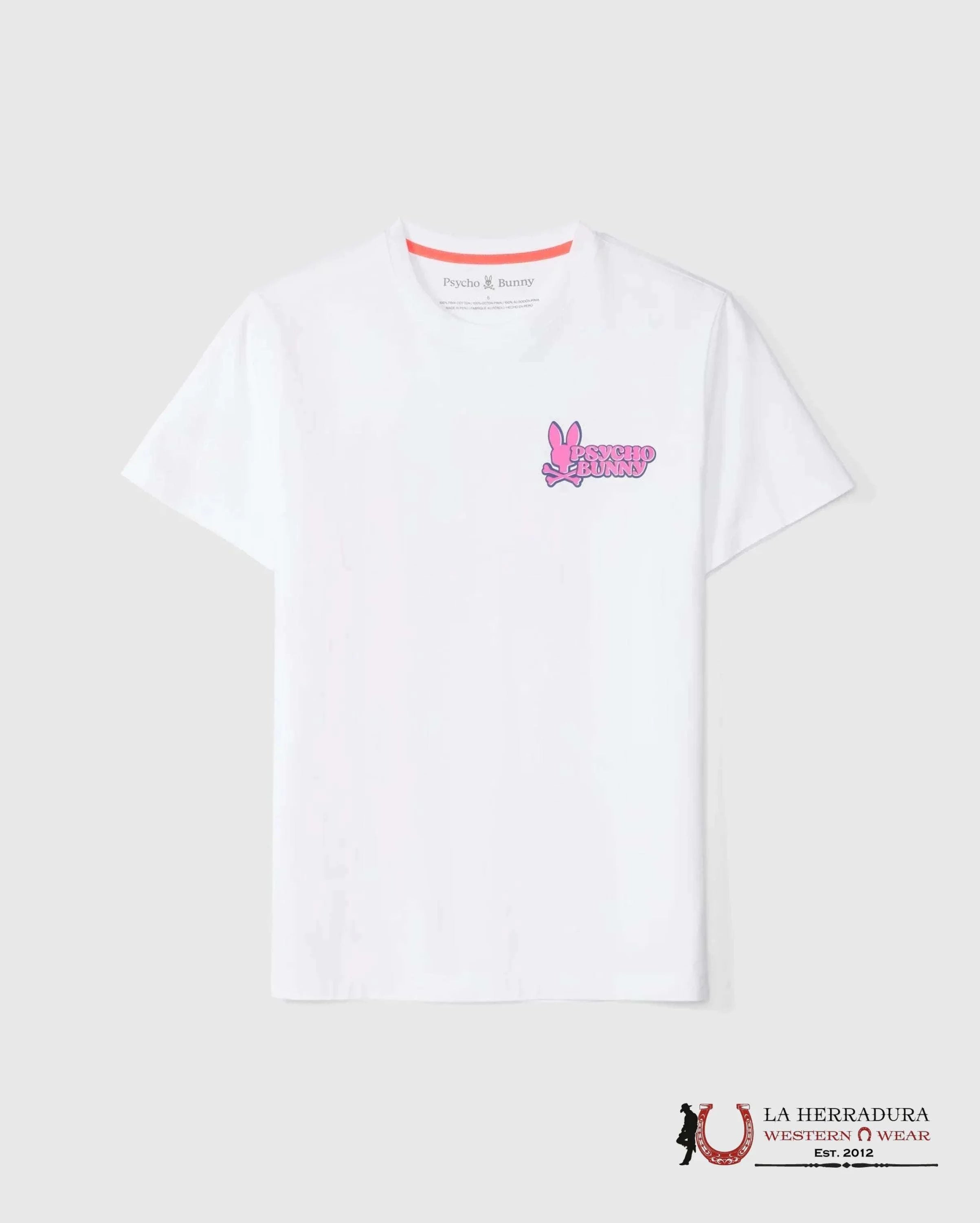 PSYCHO BUNNY REDLAND GRAPHIC TEE WHITE ROPA HOMBRES