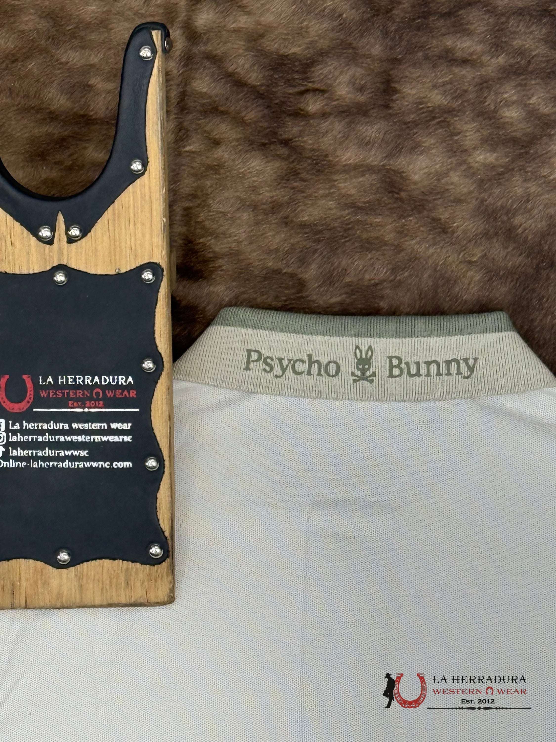 PSYCHO BUNNY TATCHER PIQUE POLI 104 NATURAL LINEN ROPA HOMBRES