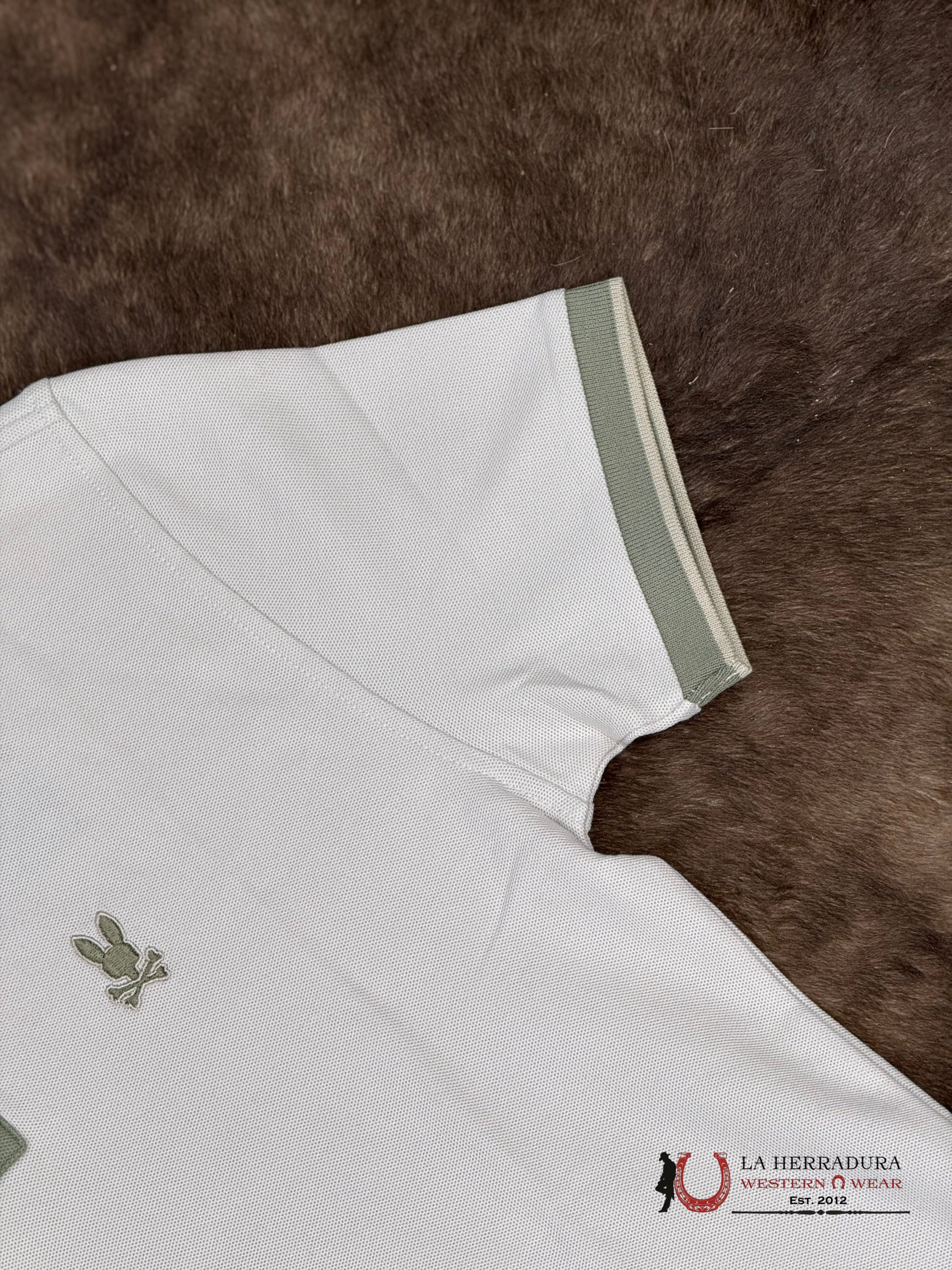 PSYCHO BUNNY TATCHER PIQUE POLI 104 NATURAL LINEN ROPA HOMBRES