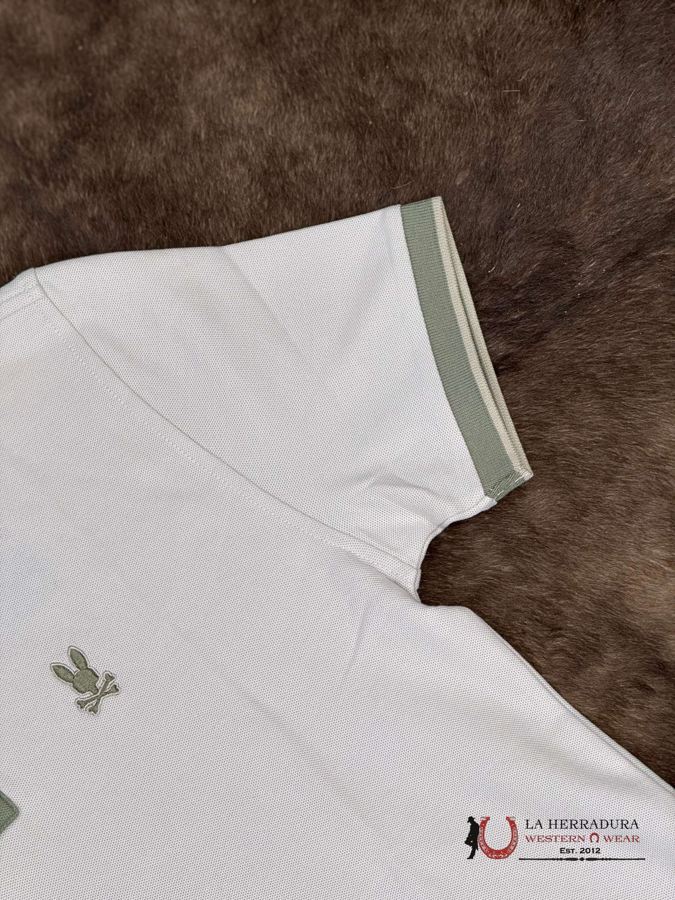 PSYCHO BUNNY TATCHER PIQUE POLI 104 NATURAL LINEN ROPA HOMBRES