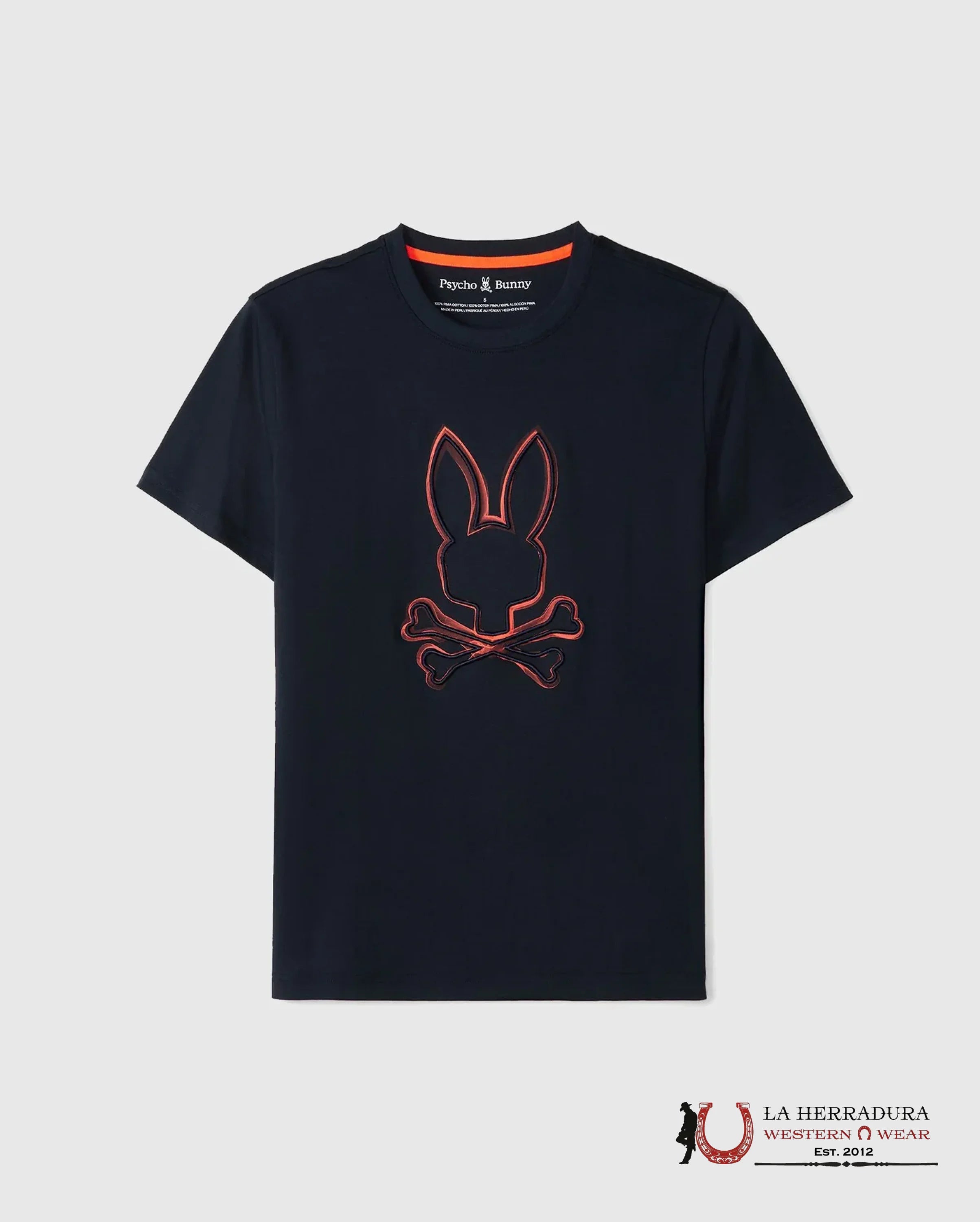 PSYCHO BUNNY VINCENT GRAPHIC TEE NAVY SHIRT ROPA HOMBRES
