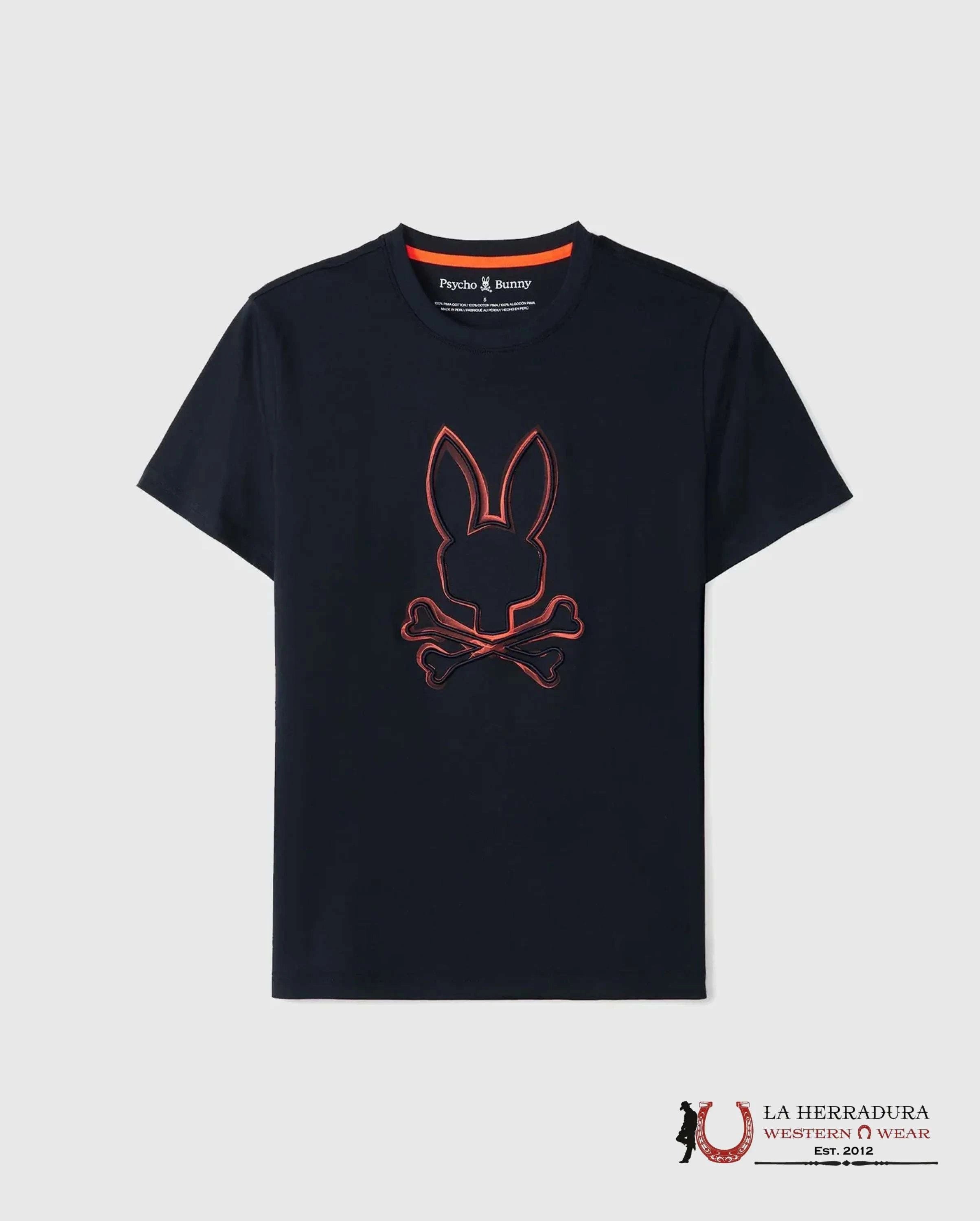 PSYCHO BUNNY VINCENT GRAPHIC TEE NAVY SHIRT ROPA HOMBRES