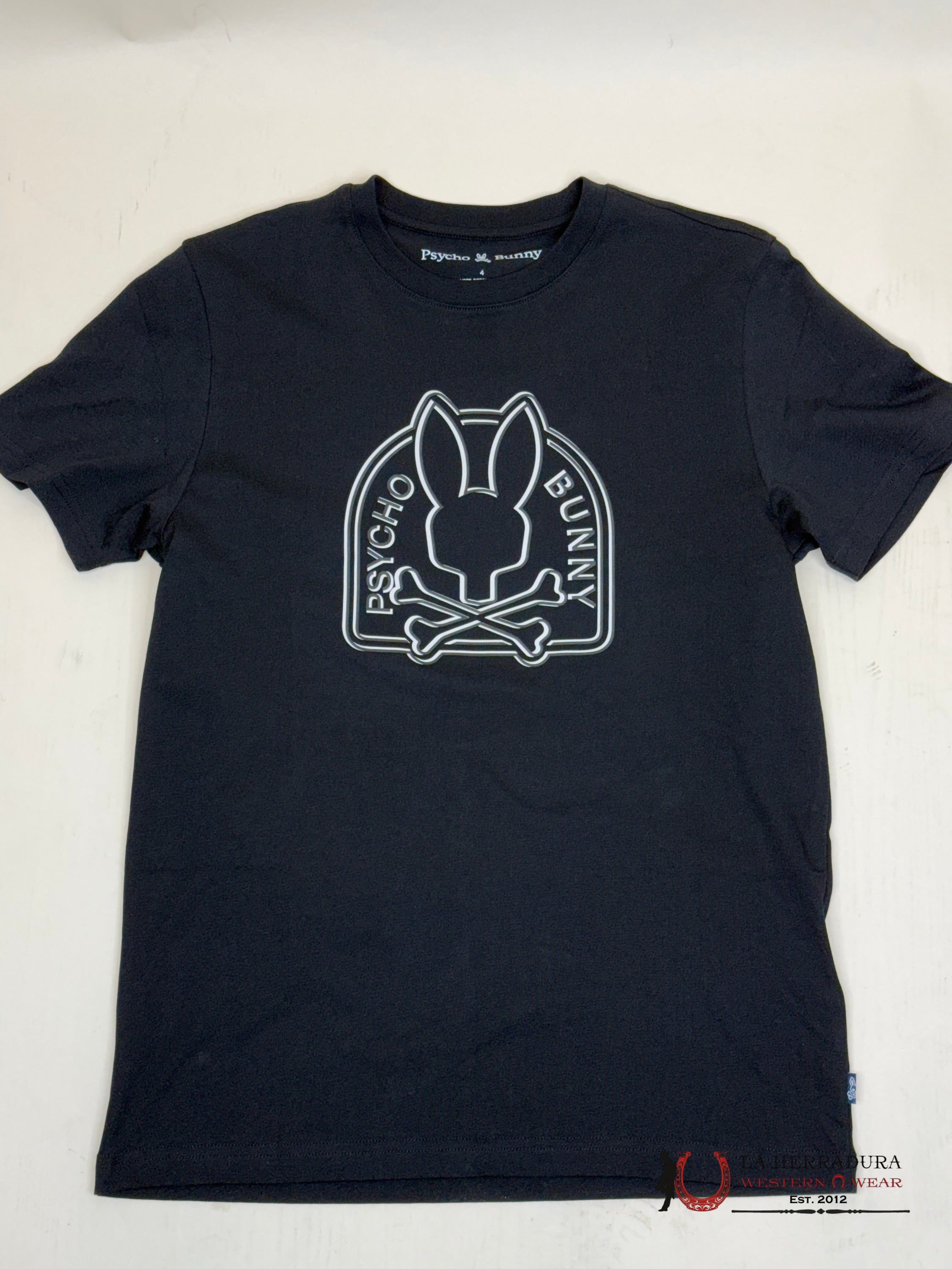 Psyco Bunny Melbourne Graphic Tee Black Ropa Hombres