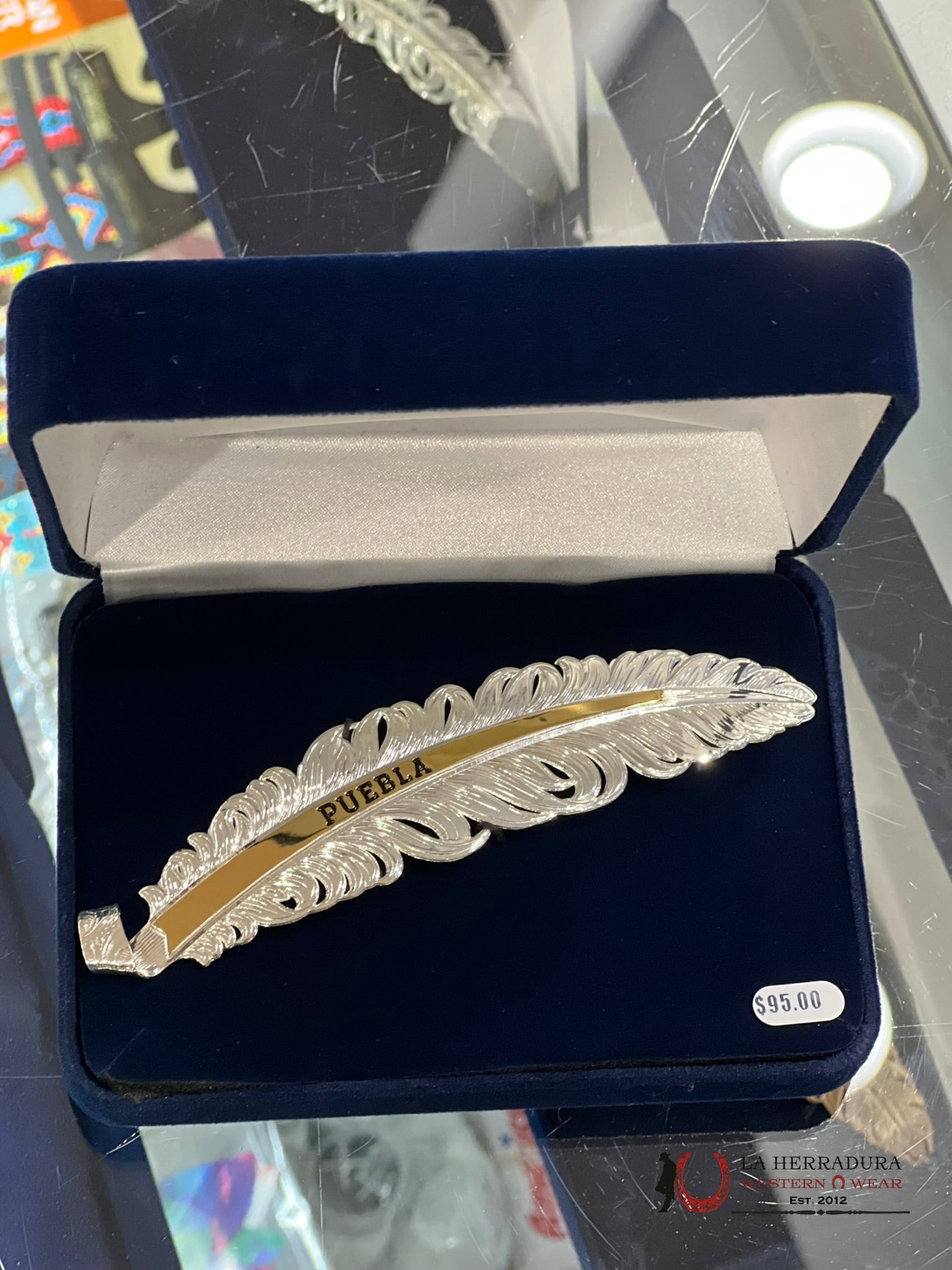 Montana Hat Feather Plata Puebla Accesorios