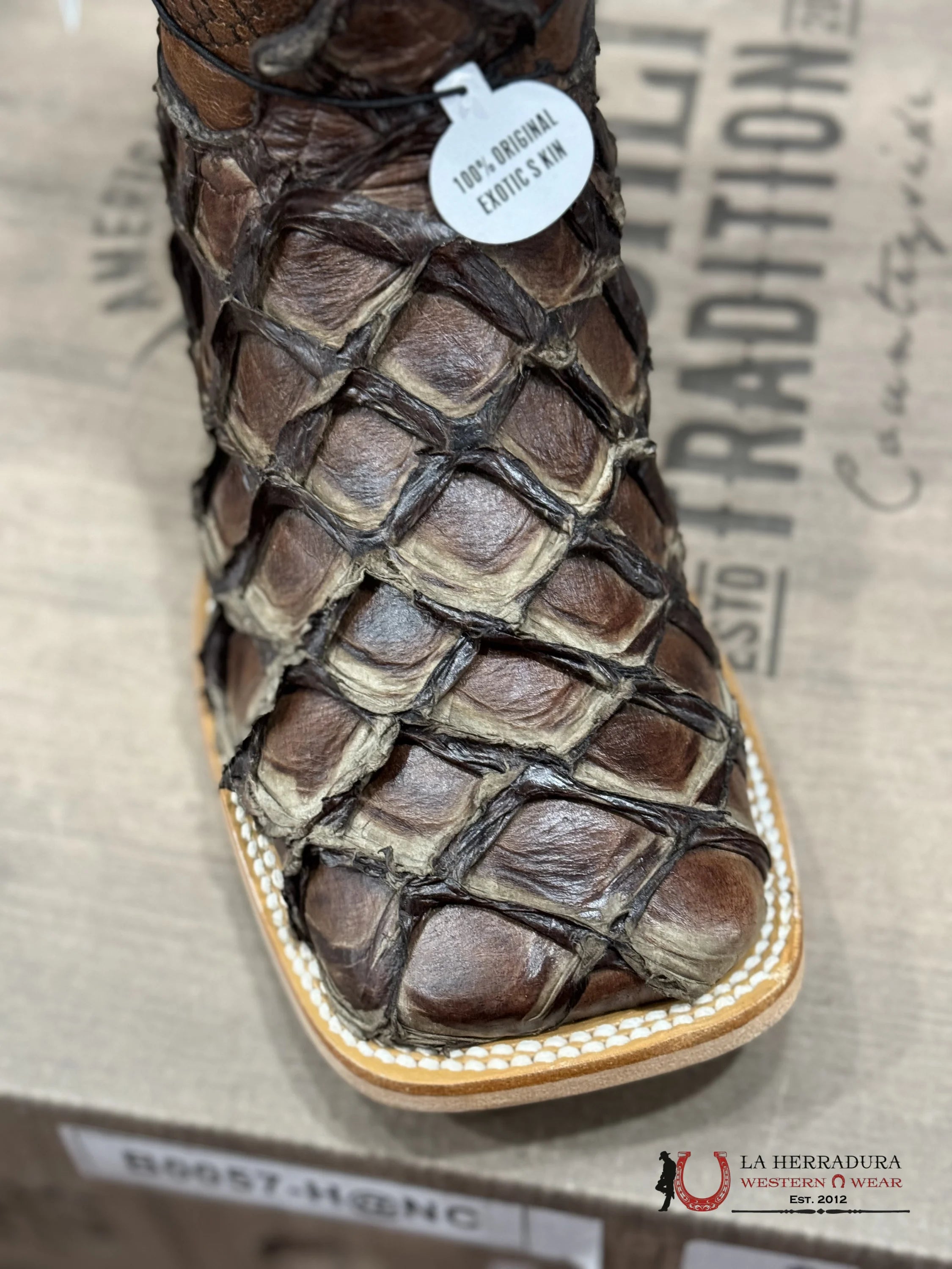 Ranchers Bigbass Cafe Brillo Telaraña Botas Hombres