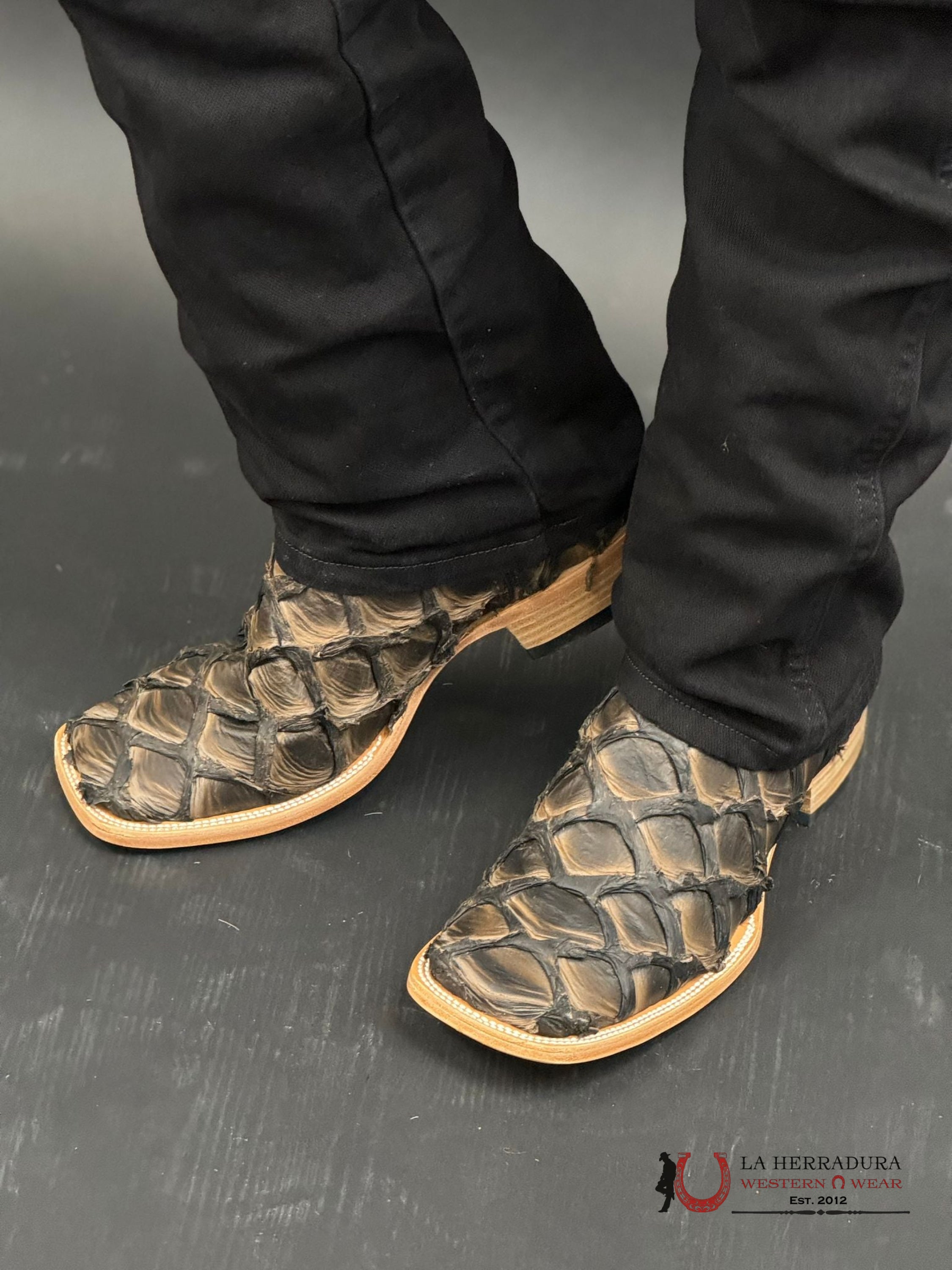 Ranchers Bigbass Caramel Black Rise Wild Mezcal Boot Botas Hombres