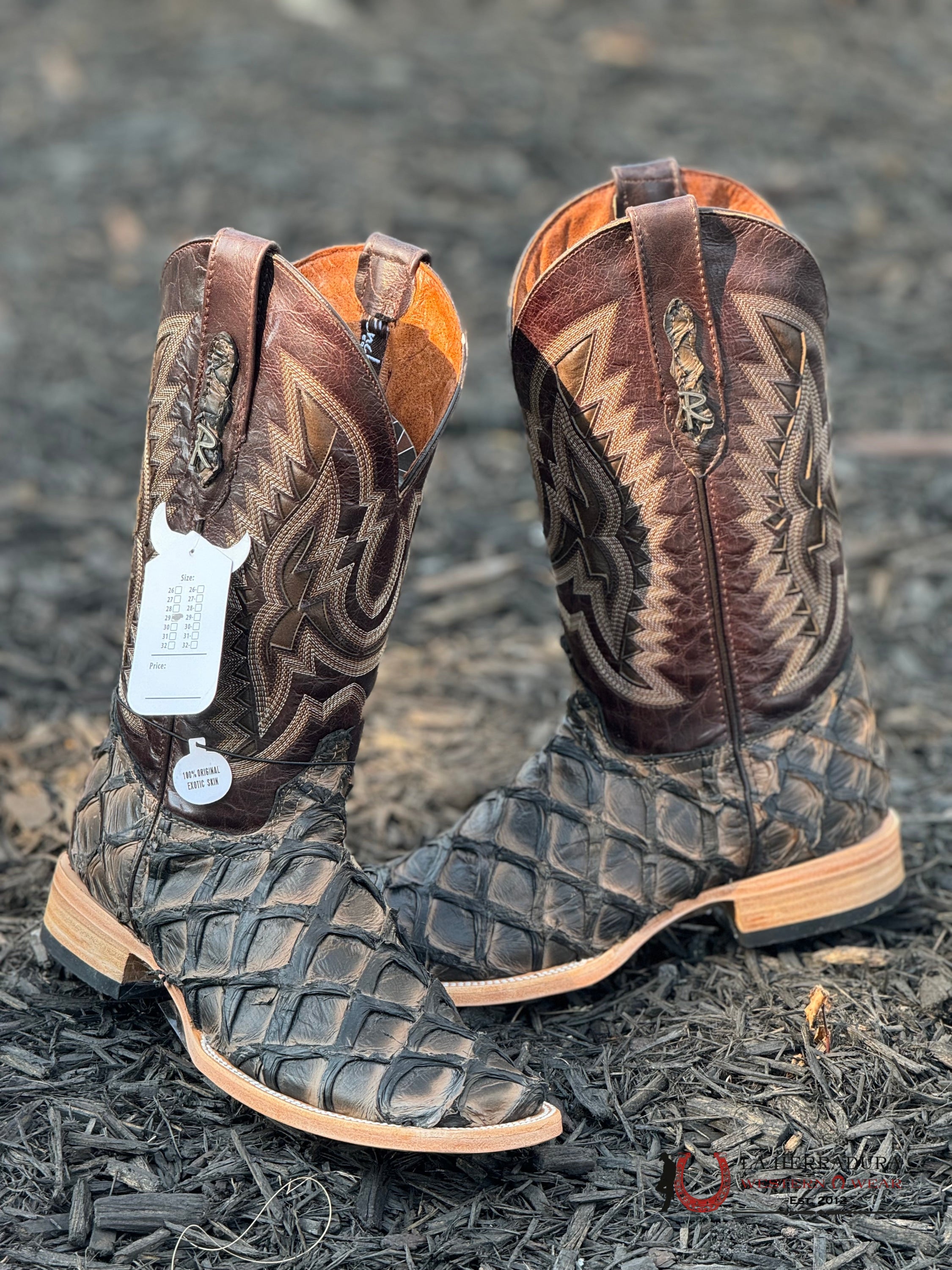 Ranchers Bigbass Caramel Black Rise Wild Mezcal Boot Botas Hombres