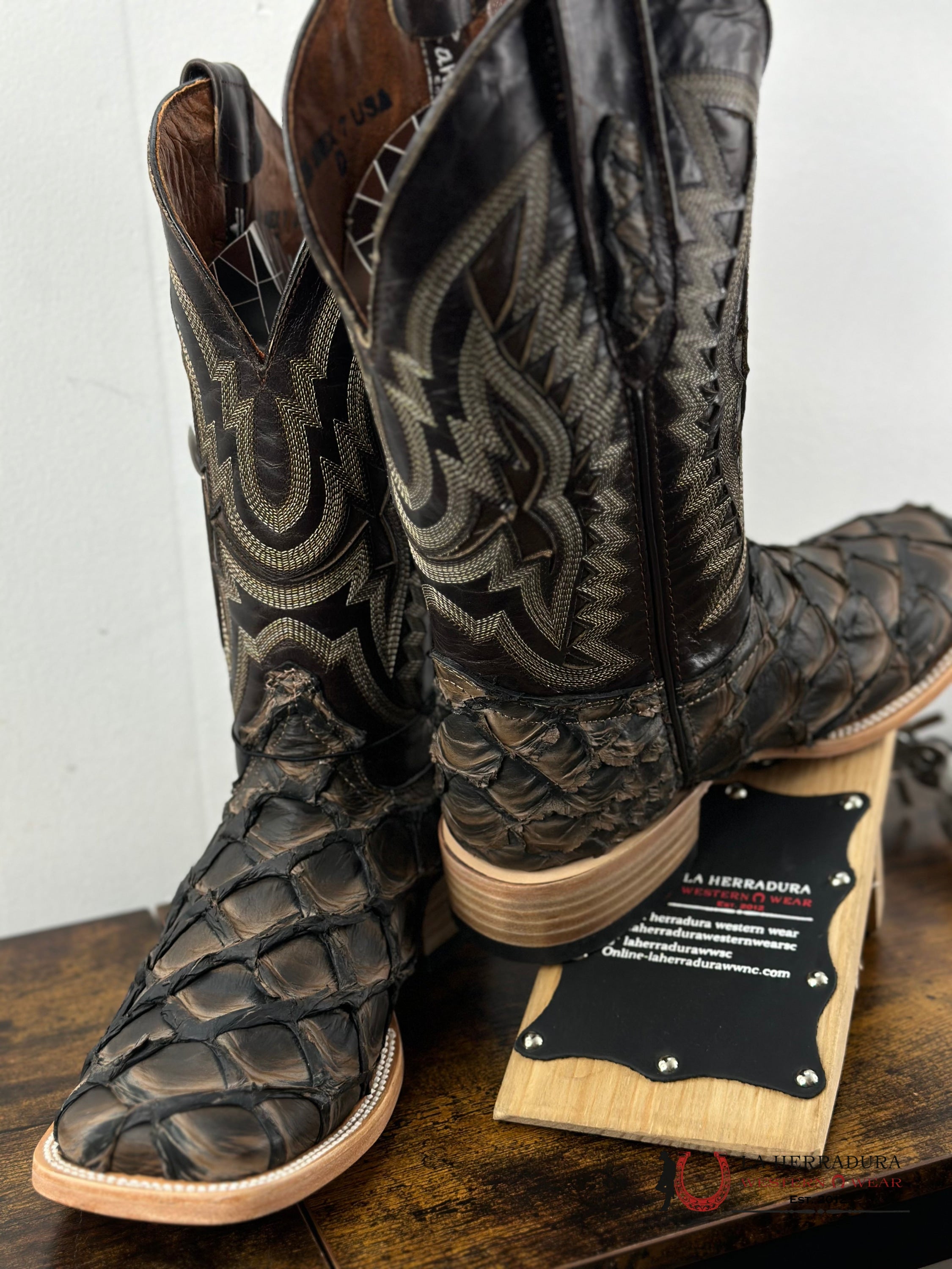 Ranchers Bigbass Caramel Black Rise Wild Mezcal Boot Botas Hombres