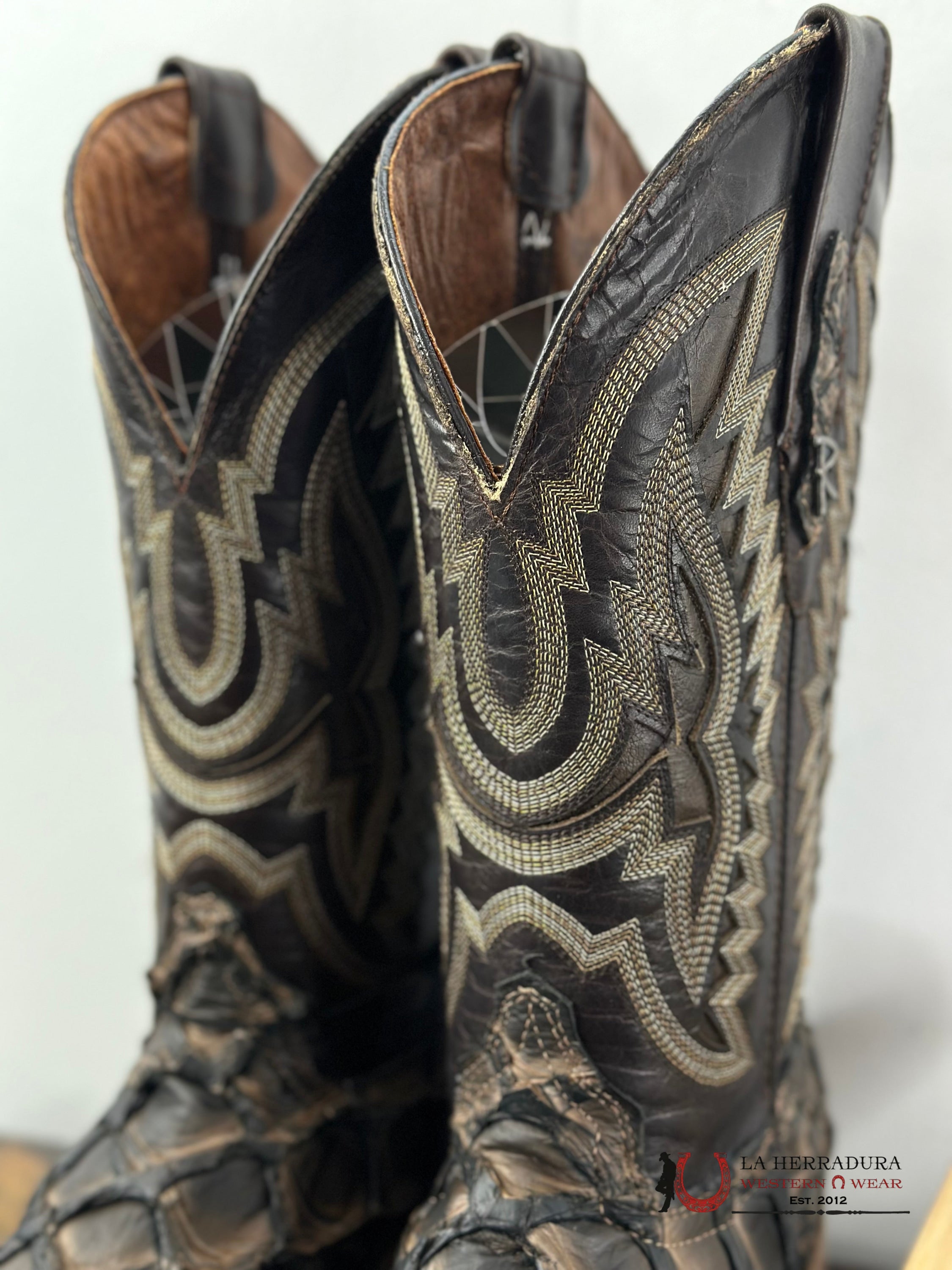 Ranchers Bigbass Caramel Black Rise Wild Mezcal Boot Botas Hombres