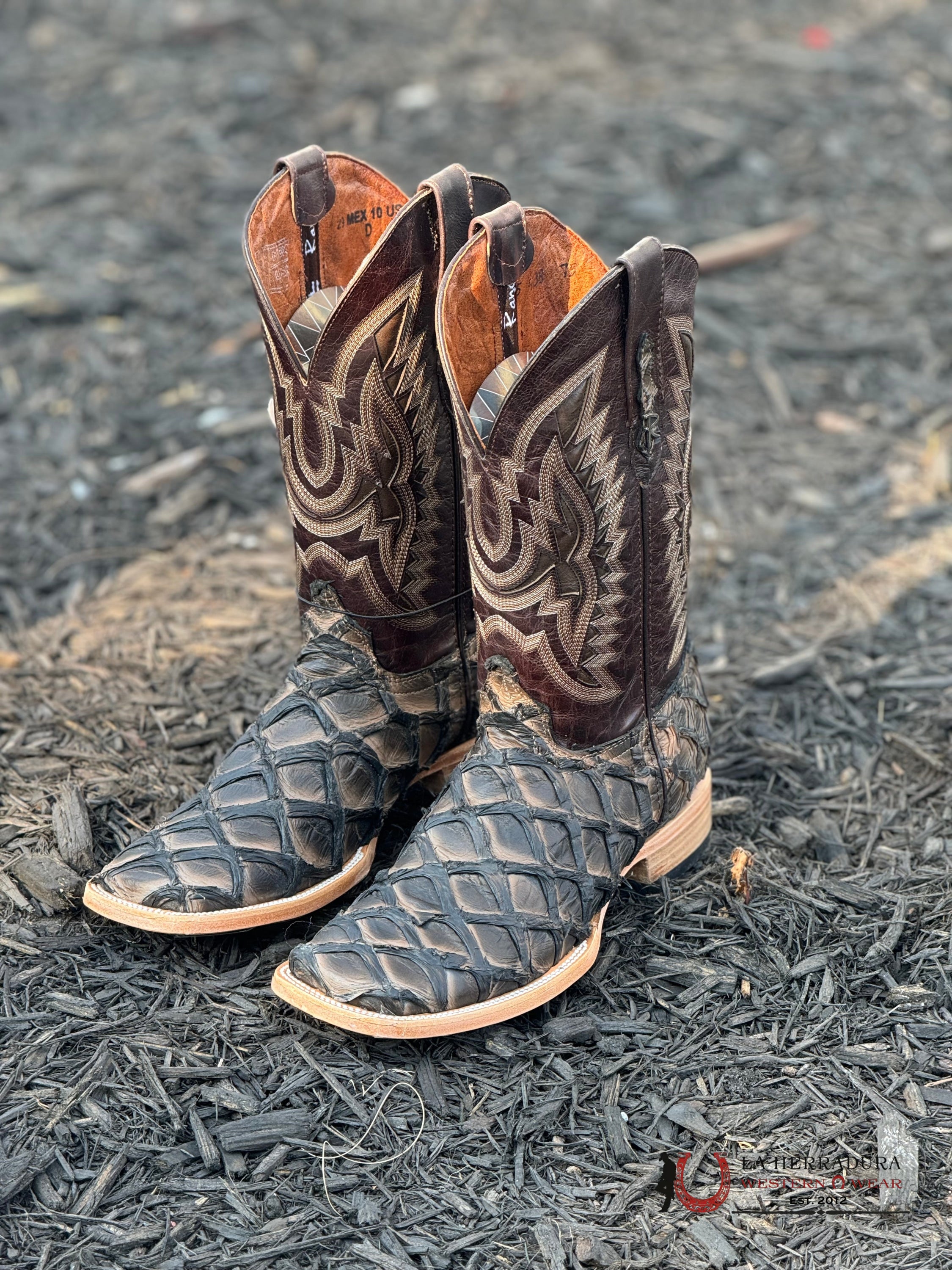 Ranchers Bigbass Caramel Black Rise Wild Mezcal Boot Botas Hombres