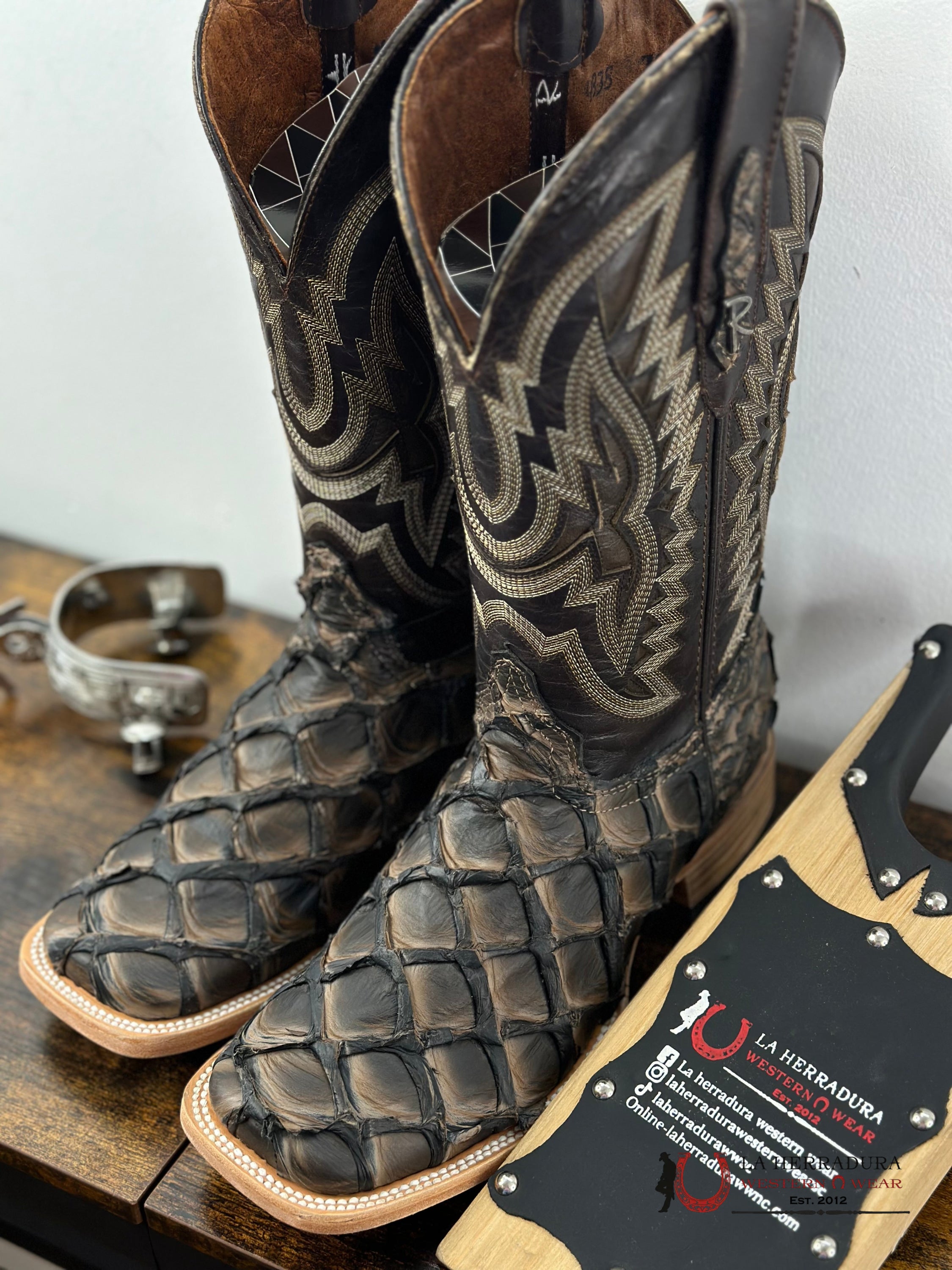 Ranchers Bigbass Caramel Black Rise Wild Mezcal Boot Botas Hombres
