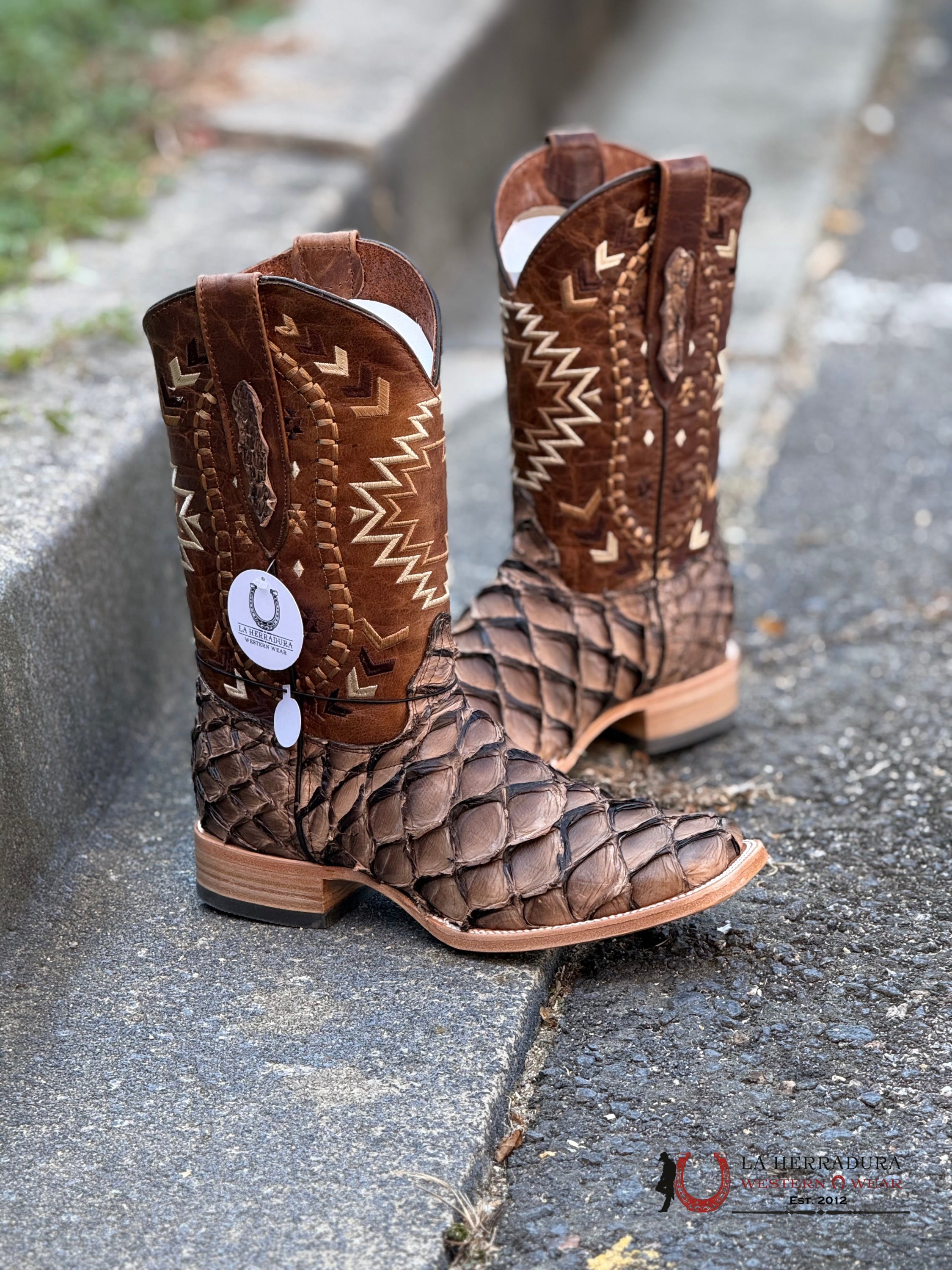 Ranchers Bigbass Iced Cofee Shine Bicolor Cherokee Boot Botas Hombres