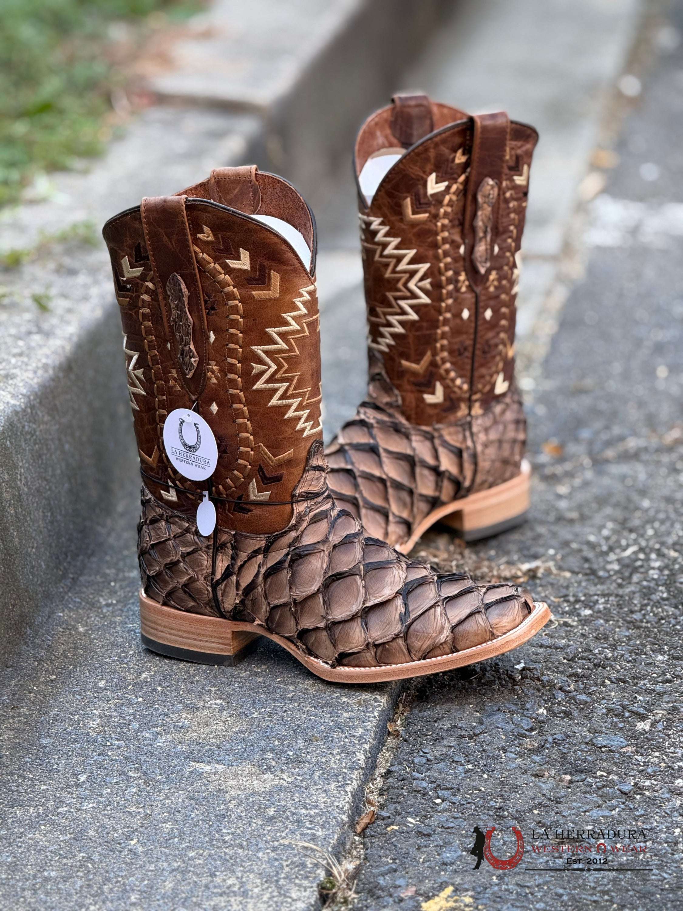 Ranchers Bigbass Iced Cofee Shine Bicolor Cherokee Boot Botas Hombres