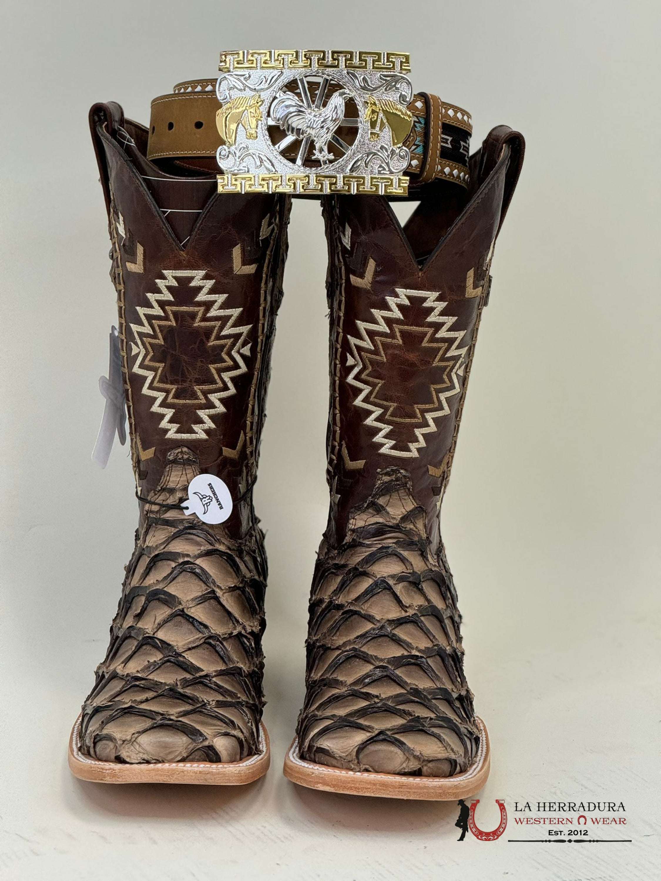 Ranchers Bigbass Iced Cofee Shine Bicolor Cherokee Boot Botas Hombres