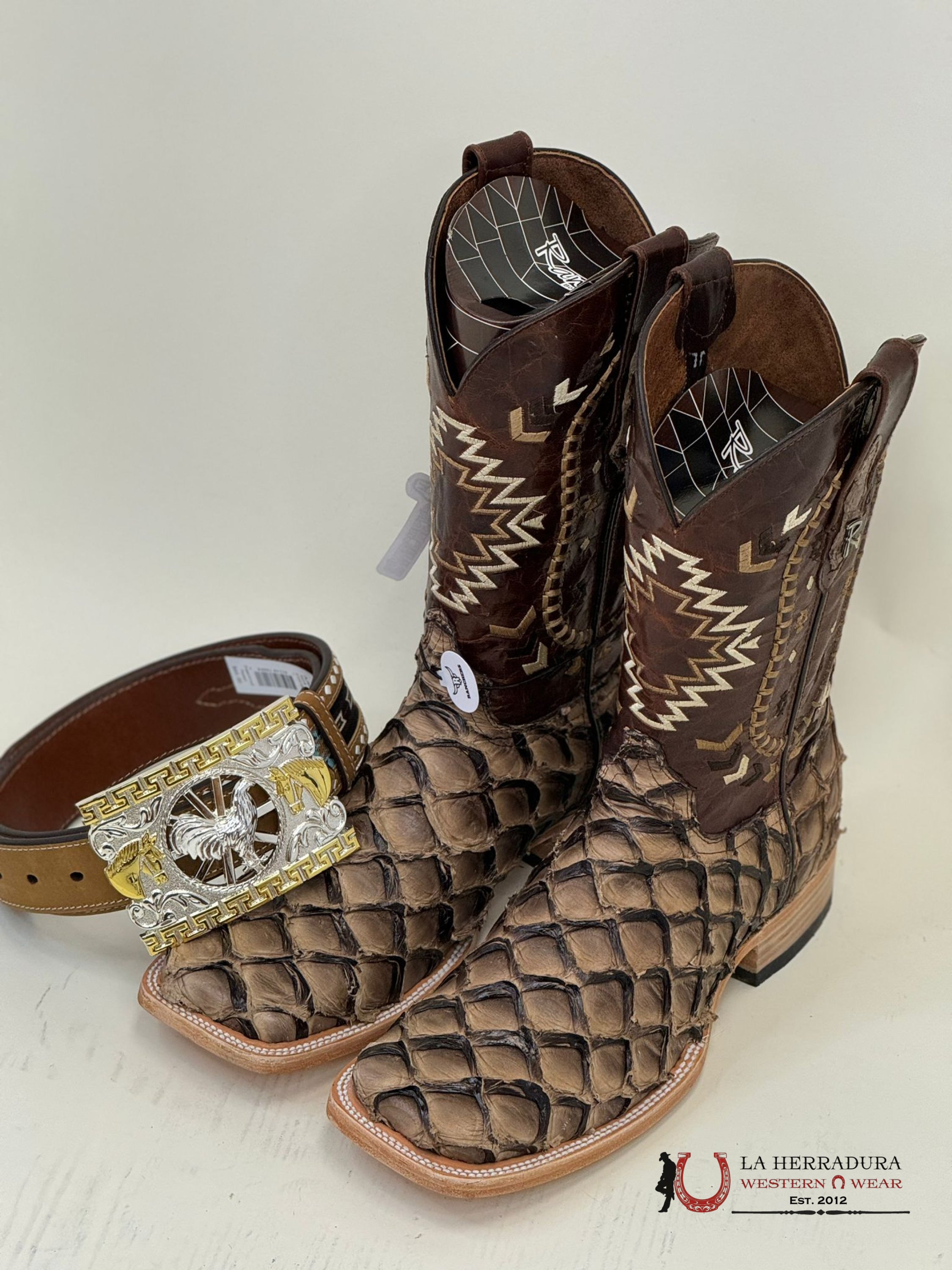 Ranchers Bigbass Iced Cofee Shine Bicolor Cherokee Boot Botas Hombres