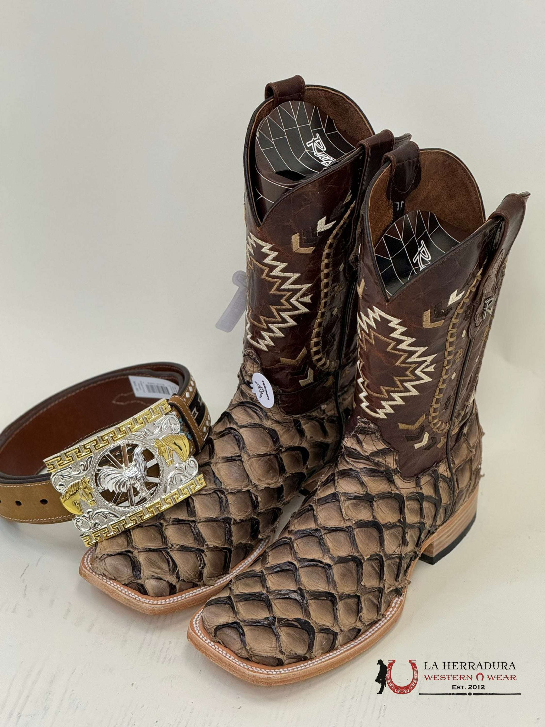 Ranchers Bigbass Iced Cofee Shine Bicolor Cherokee Boot Botas Hombres