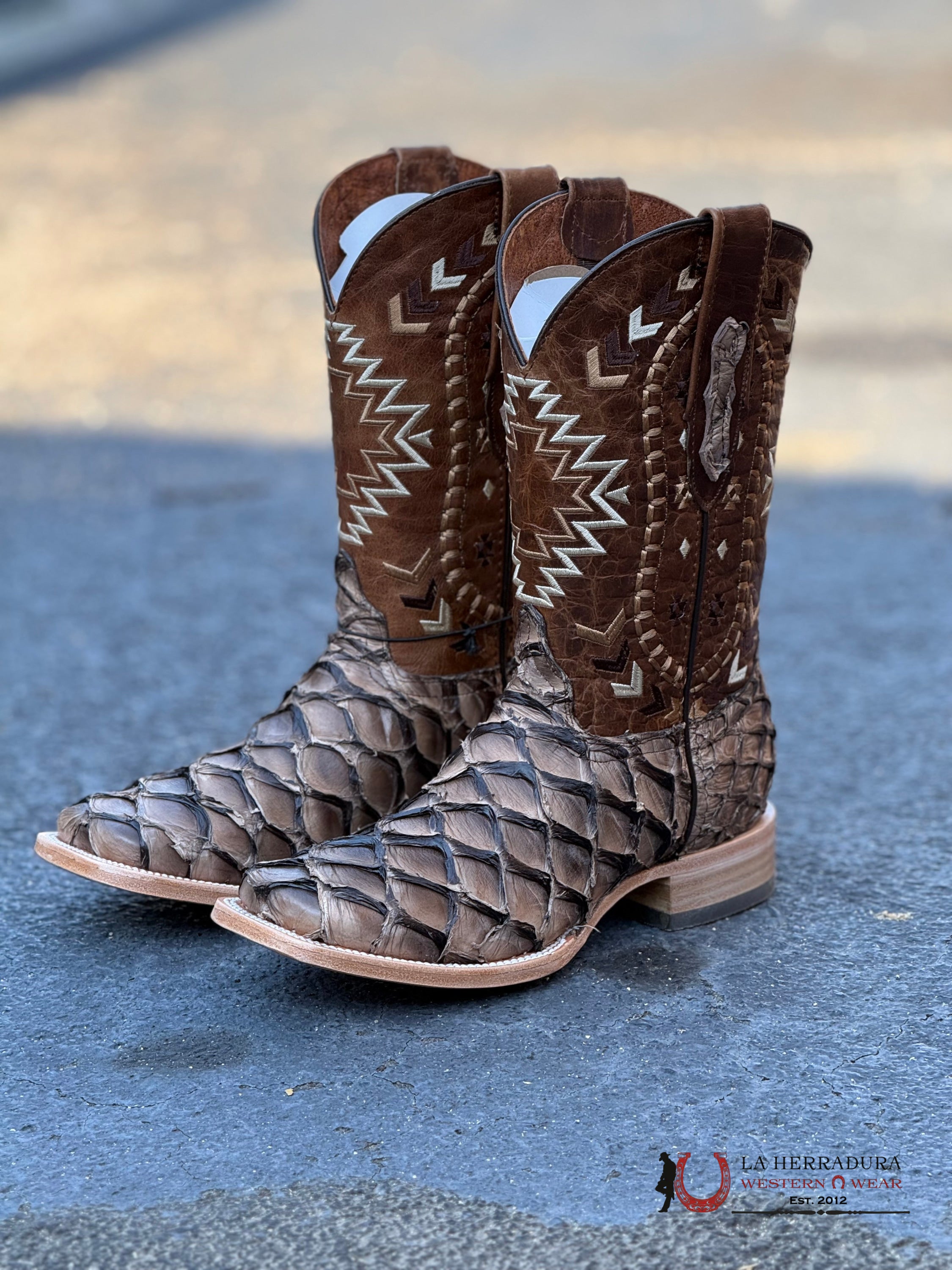 Ranchers Bigbass Iced Cofee Shine Bicolor Cherokee Boot Botas Hombres