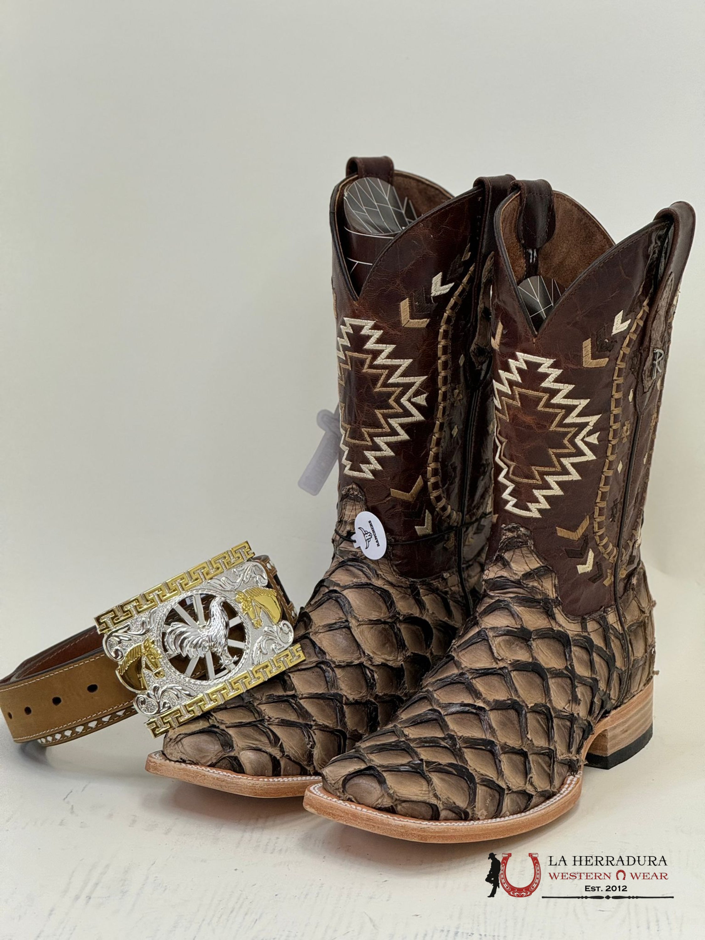 Ranchers Bigbass Iced Cofee Shine Bicolor Cherokee Boot Botas Hombres