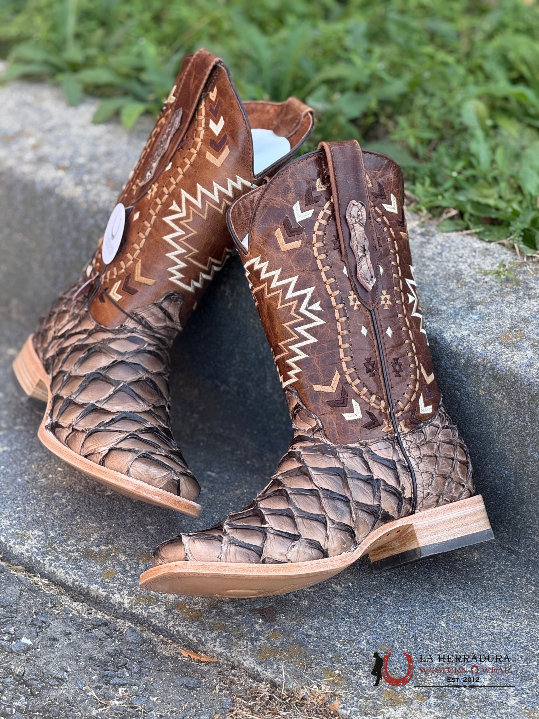 Ranchers Bigbass Iced Cofee Shine Bicolor Cherokee Boot Botas Hombres