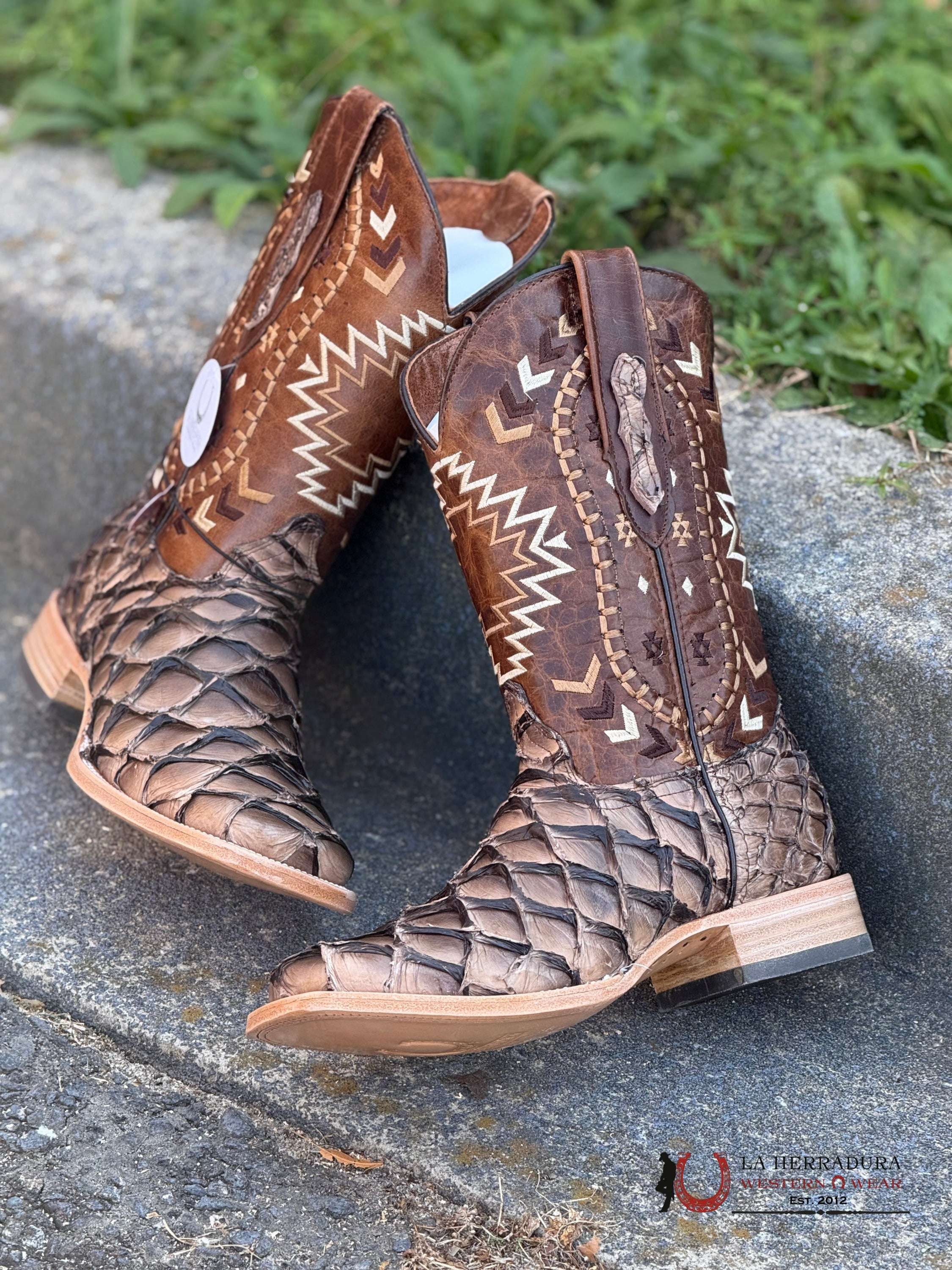 Ranchers Bigbass Iced Cofee Shine Bicolor Cherokee Boot Botas Hombres