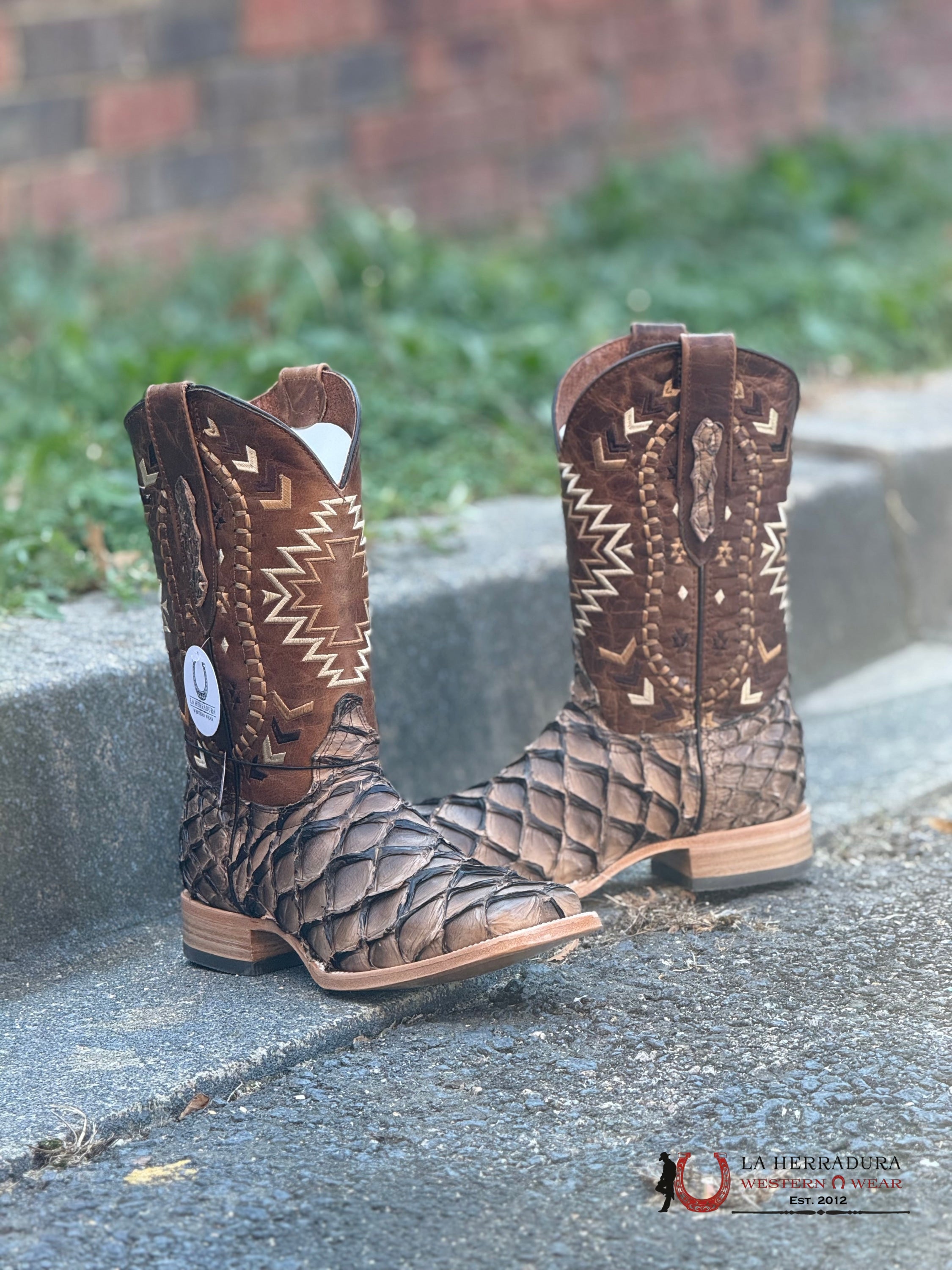 Ranchers Bigbass Iced Cofee Shine Bicolor Cherokee Boot Botas Hombres