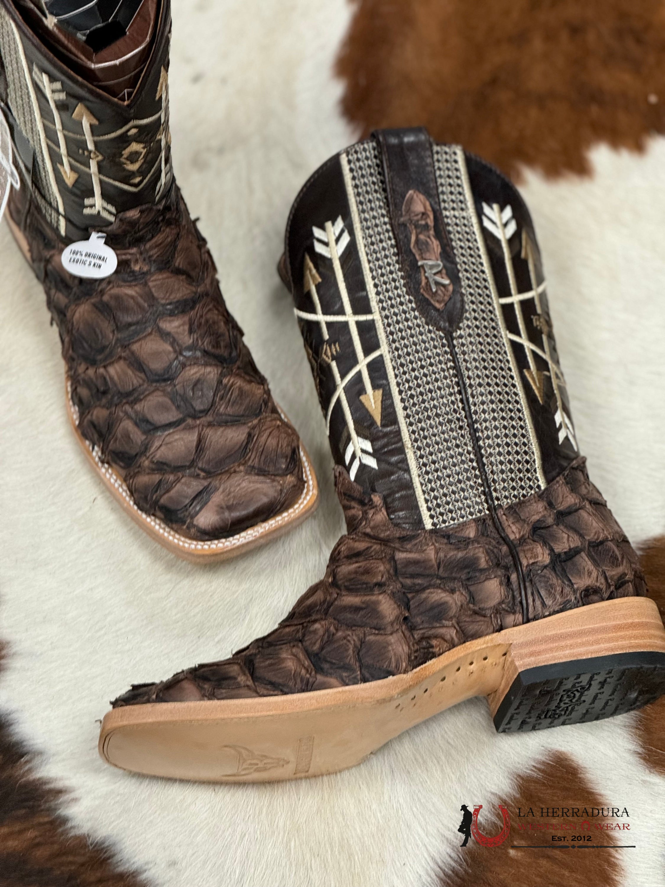 Ranchers Bigbass Tobacco Mustang Dgd Tigua Boot Botas Hombres