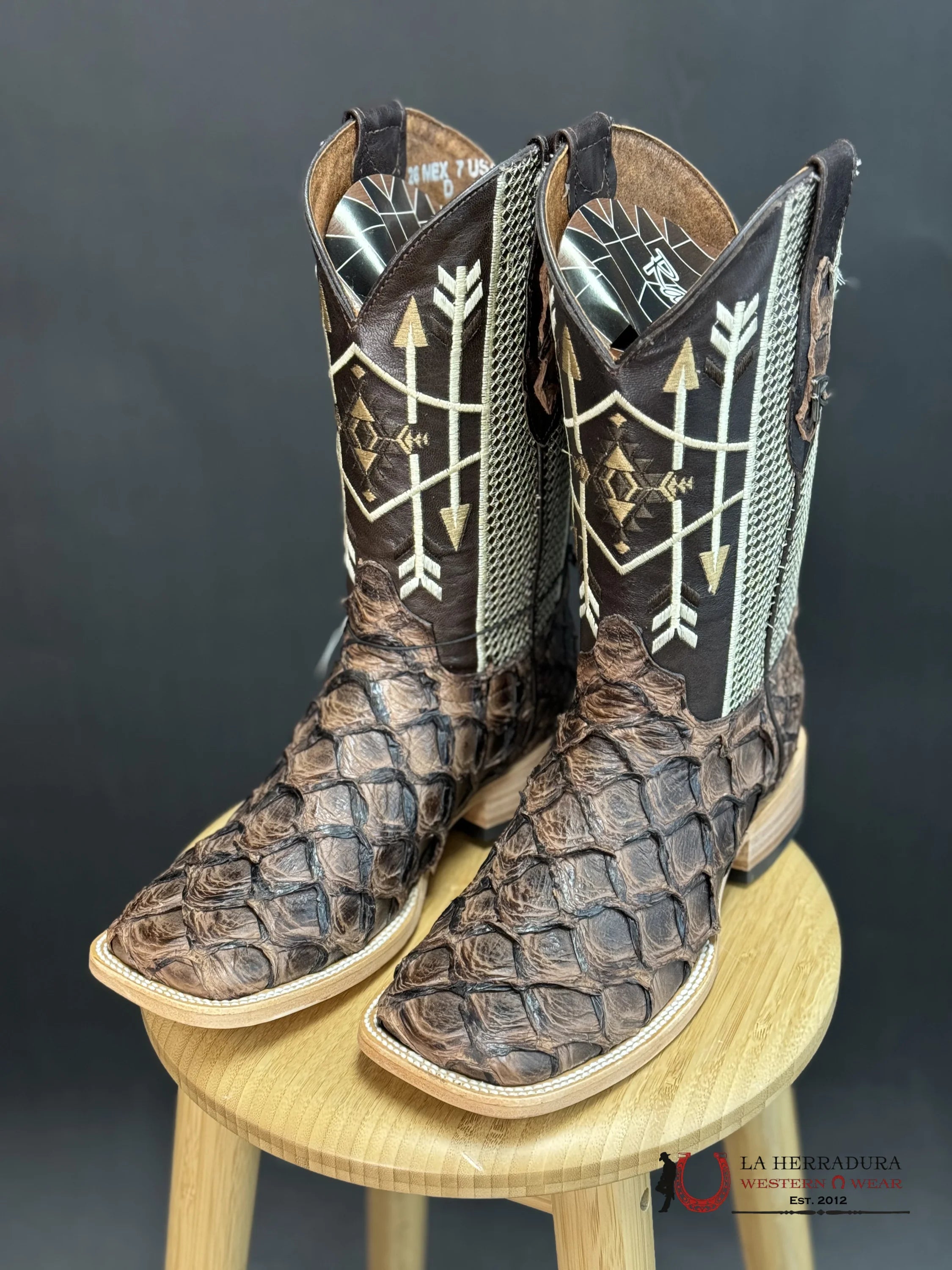 Ranchers Bigbass Tobacco Mustang Dgd Tigua Boot Botas Hombres