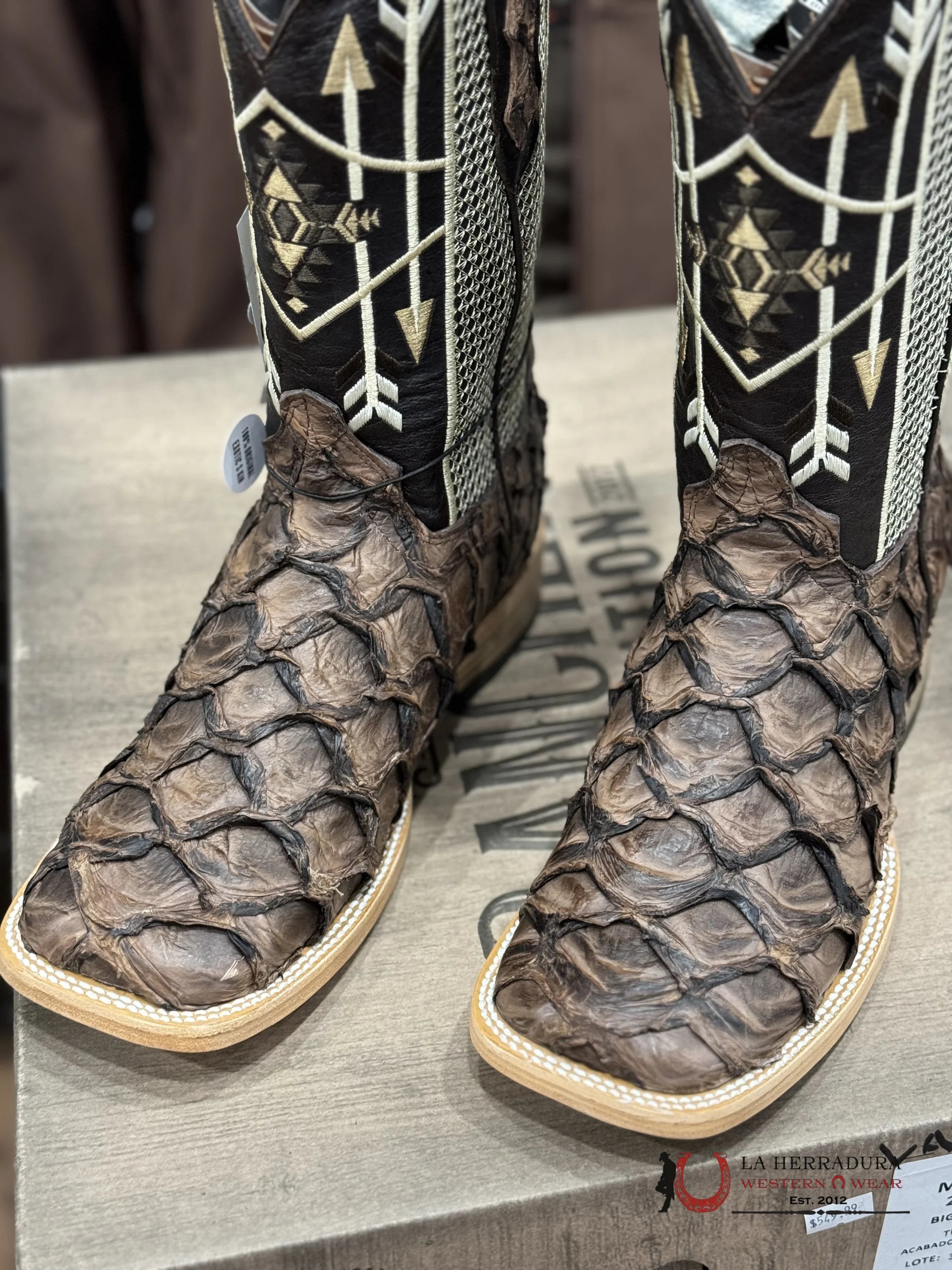 Ranchers Bigbass Tobacco Mustang Dgd Tigua Boot Botas Hombres