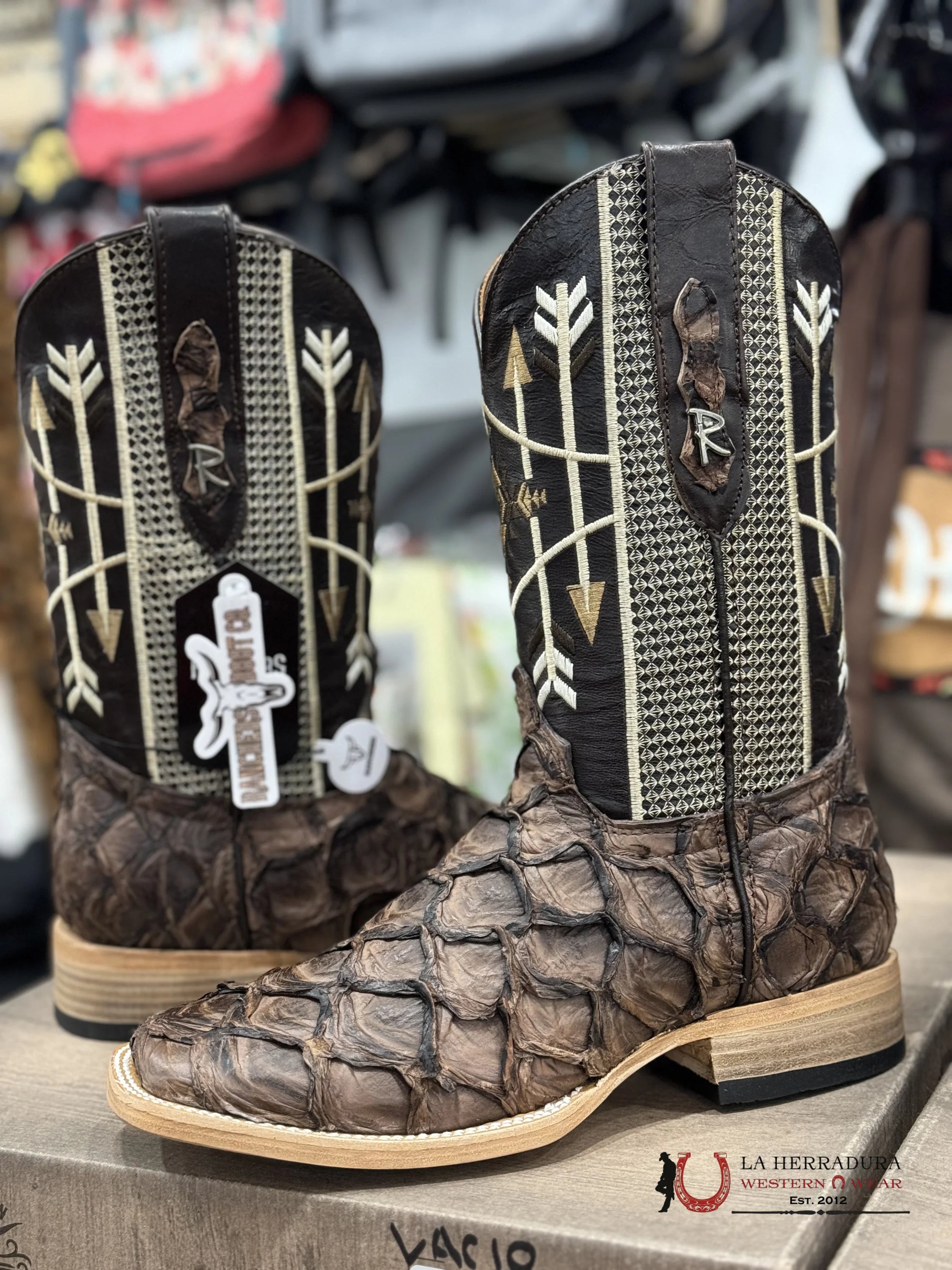 Ranchers Bigbass Tobacco Mustang Dgd Tigua Boot Botas Hombres