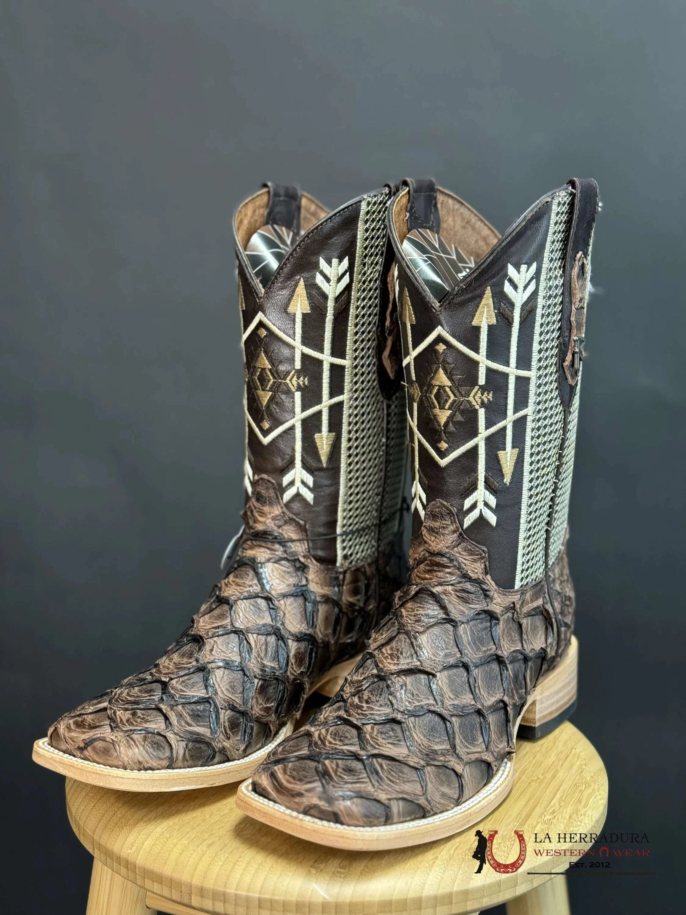 Ranchers Bigbass Tobacco Mustang Dgd Tigua Boot Botas Hombres