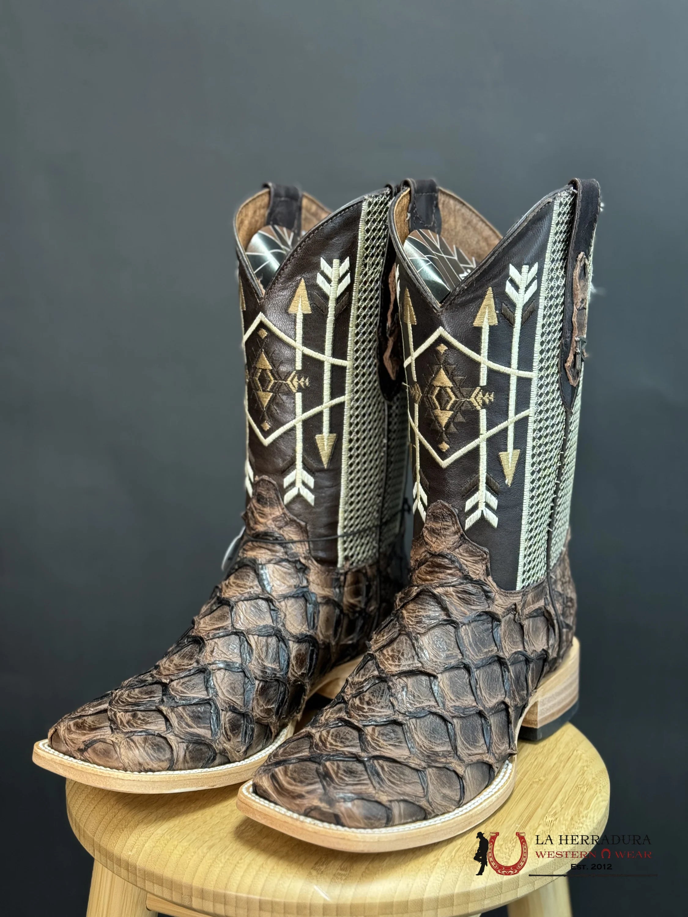 Ranchers Bigbass Tobacco Mustang Dgd Tigua Boot Botas Hombres