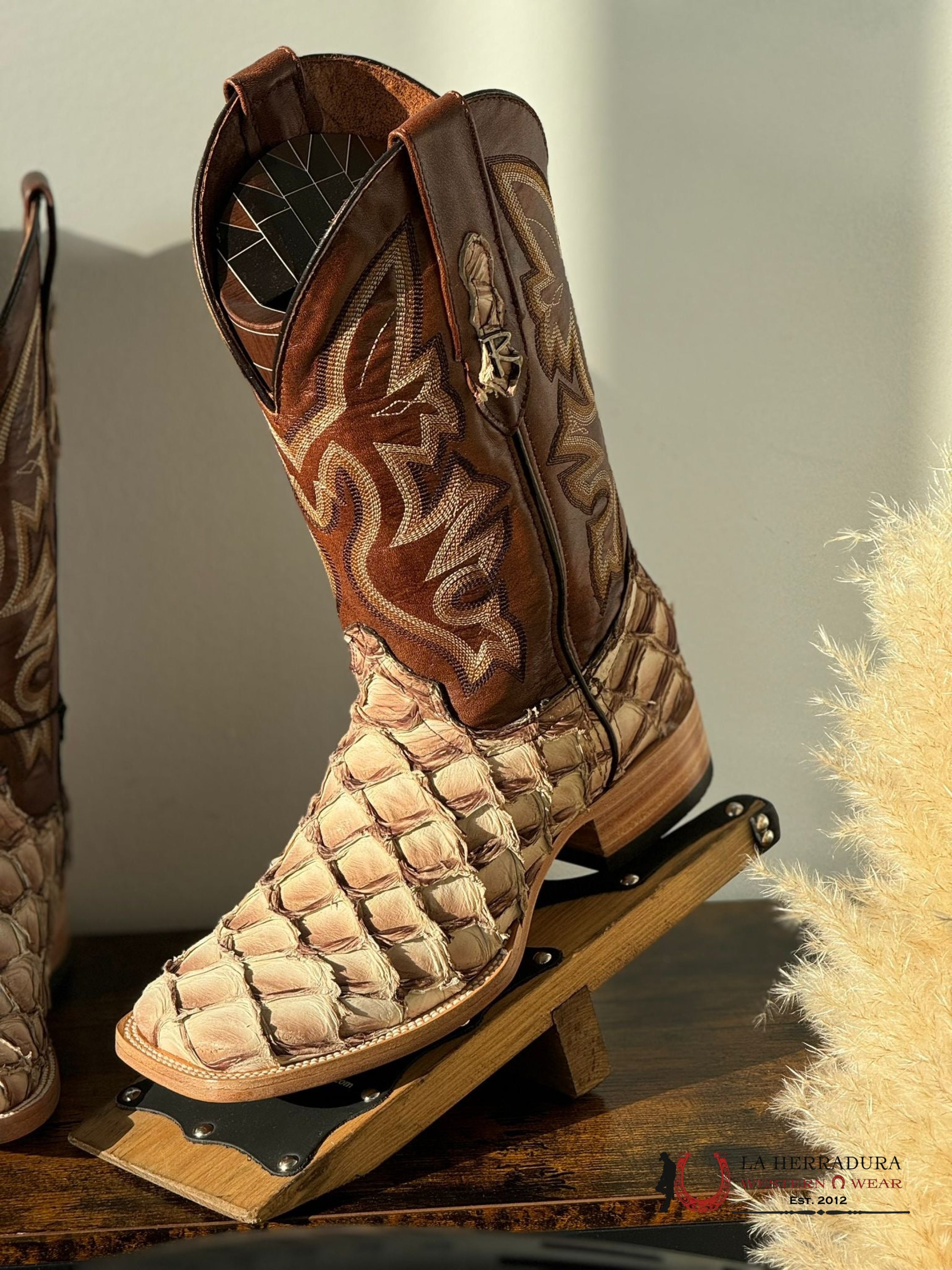 Ranchers Fish Boots Bigbass Oatmeal Cogñac Mexico Boot Botas Hombres