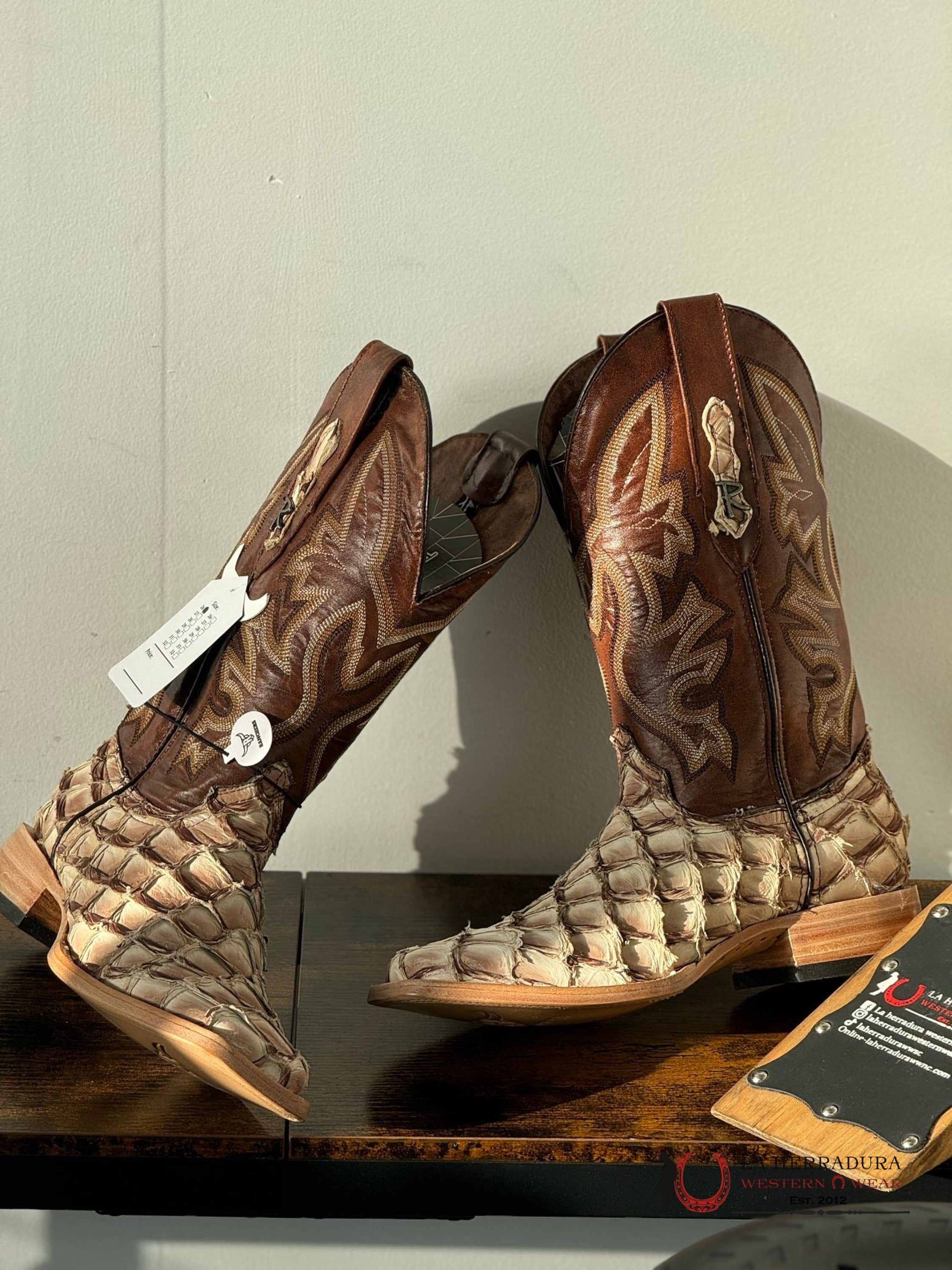 Ranchers Fish Boots Bigbass Oatmeal Cogñac Mexico Boot Botas Hombres