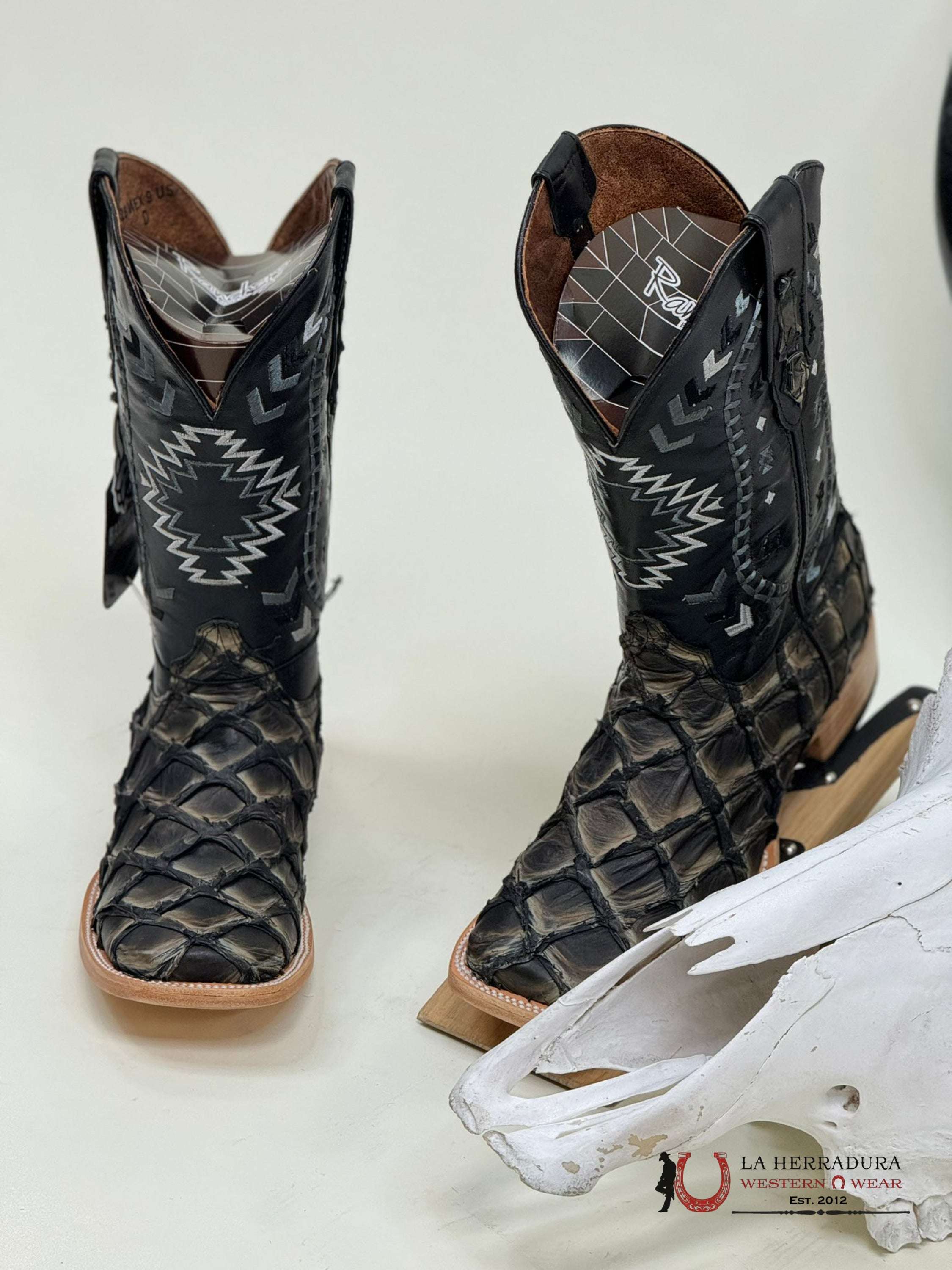 Ranchers Bigbass Saddle Black Rise Nat Cherokee Boot Botas Hombres