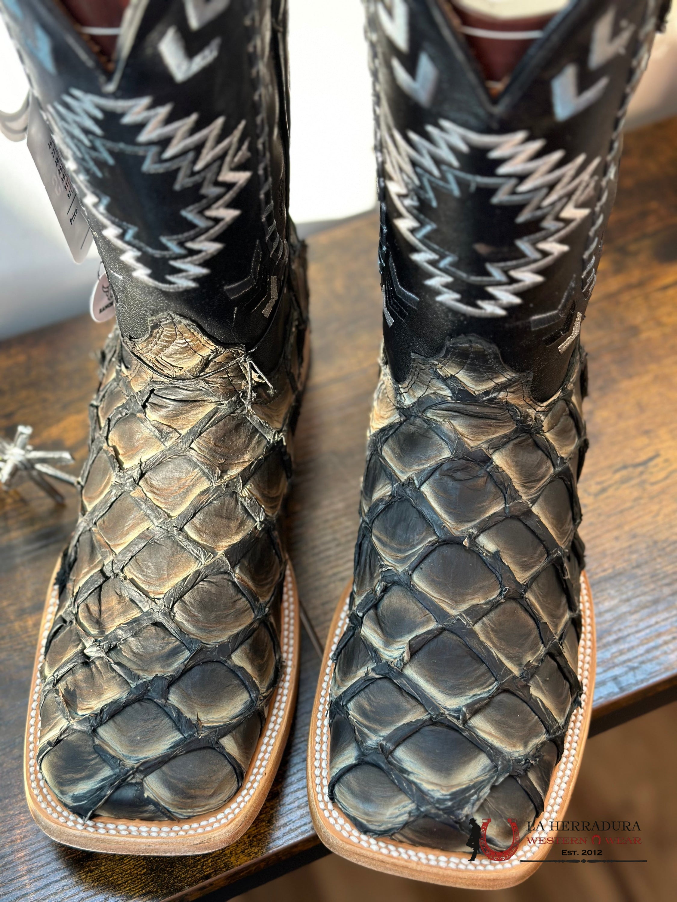 Ranchers Bigbass Saddle Black Rise Nat Cherokee Boot Botas Hombres