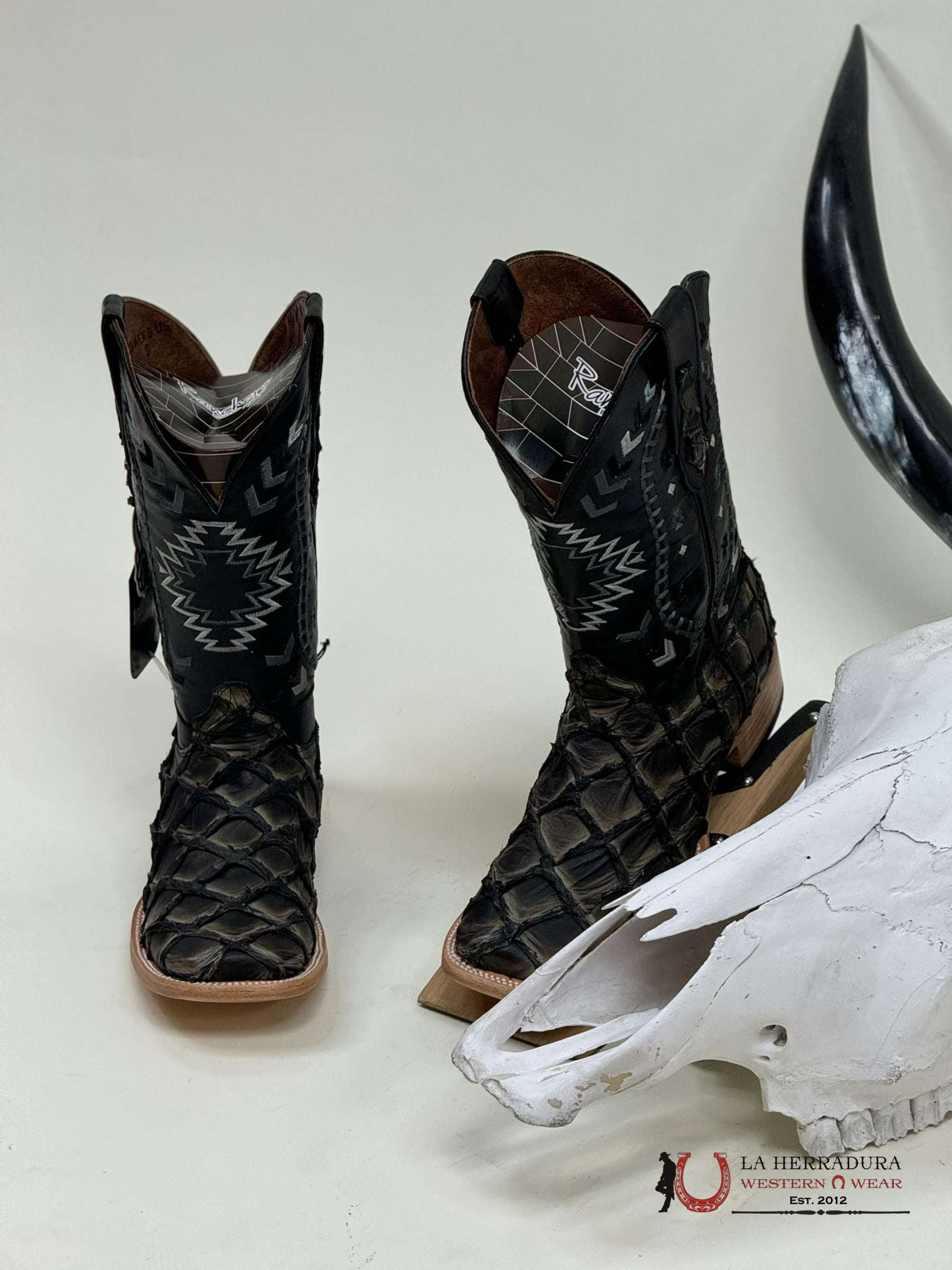 Ranchers Bigbass Saddle Black Rise Nat Cherokee Boot Botas Hombres