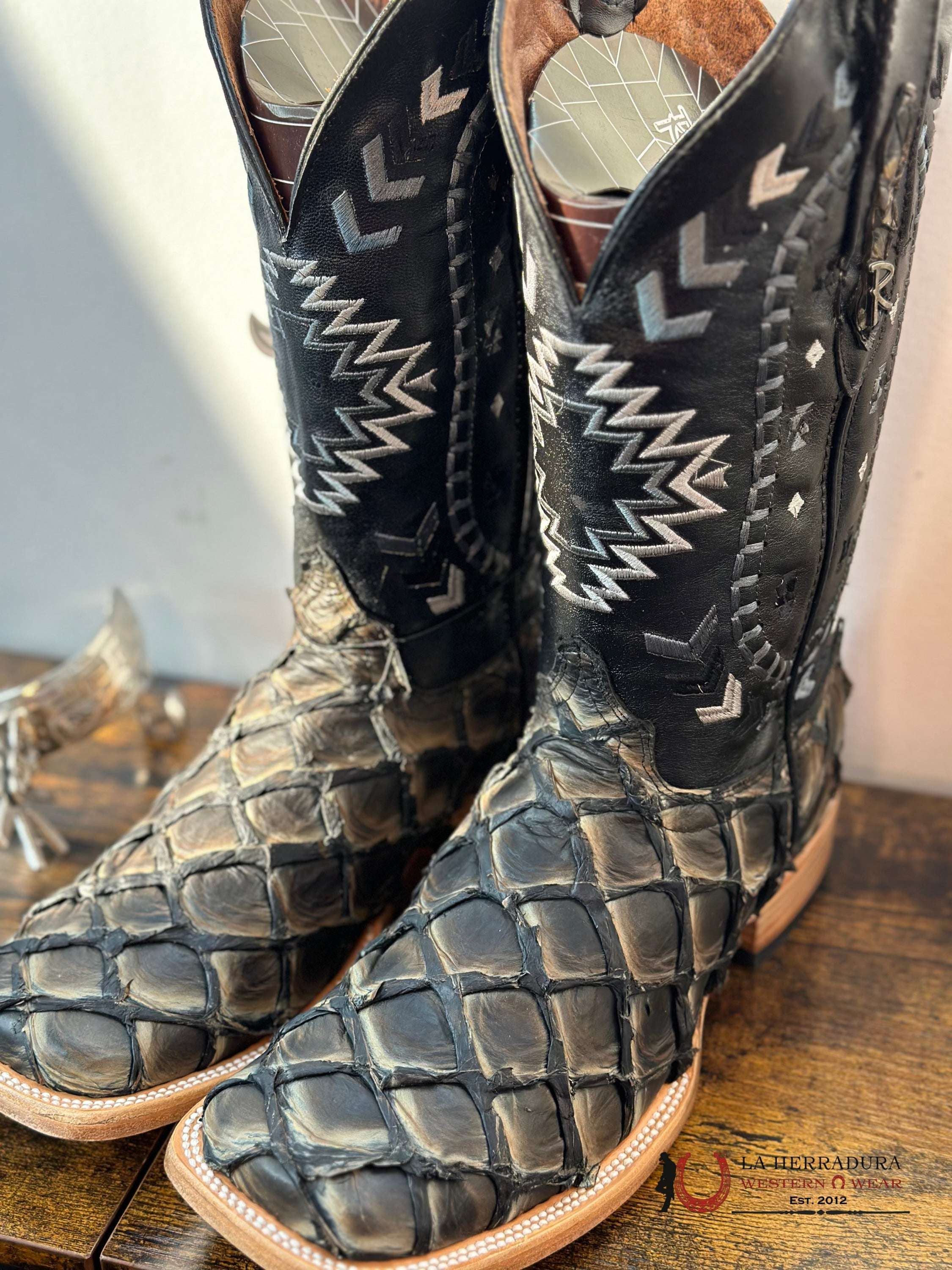 Ranchers Bigbass Saddle Black Rise Nat Cherokee Boot Botas Hombres
