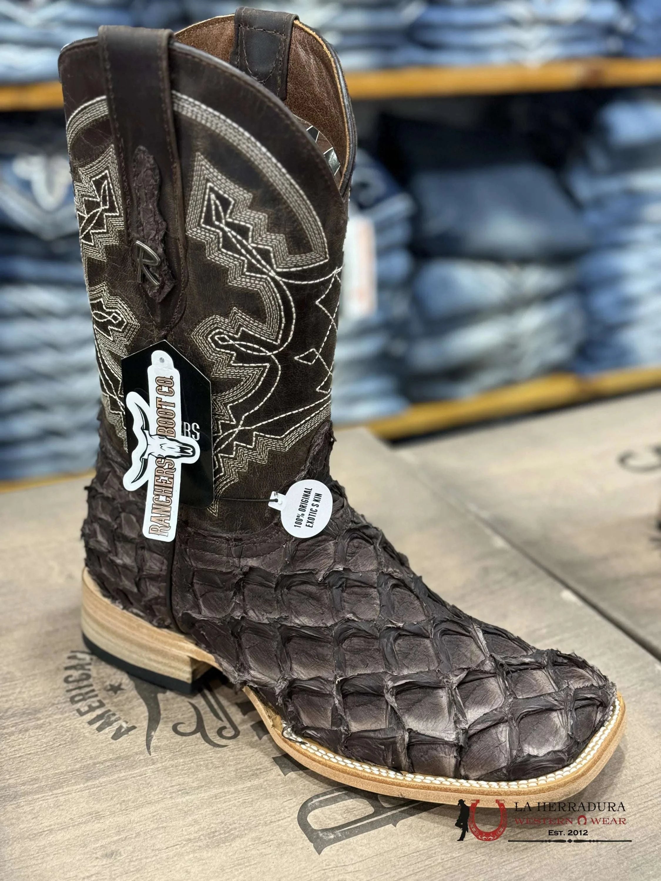 Ranchers Big Bass Puse Obs Brown Santa Fe Botas Hombres