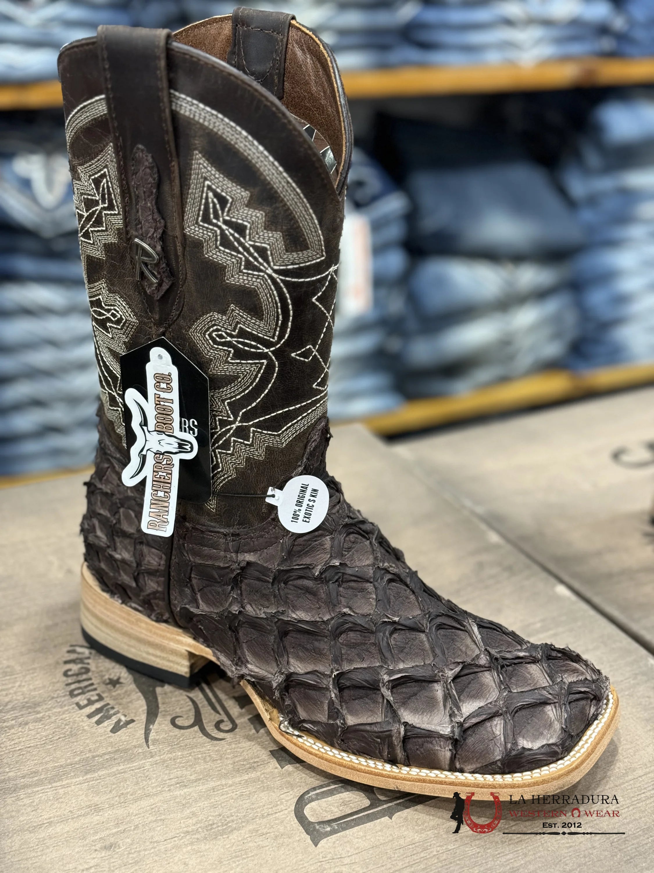Ranchers Big Bass Puse Obs Brown Santa Fe Botas Hombres