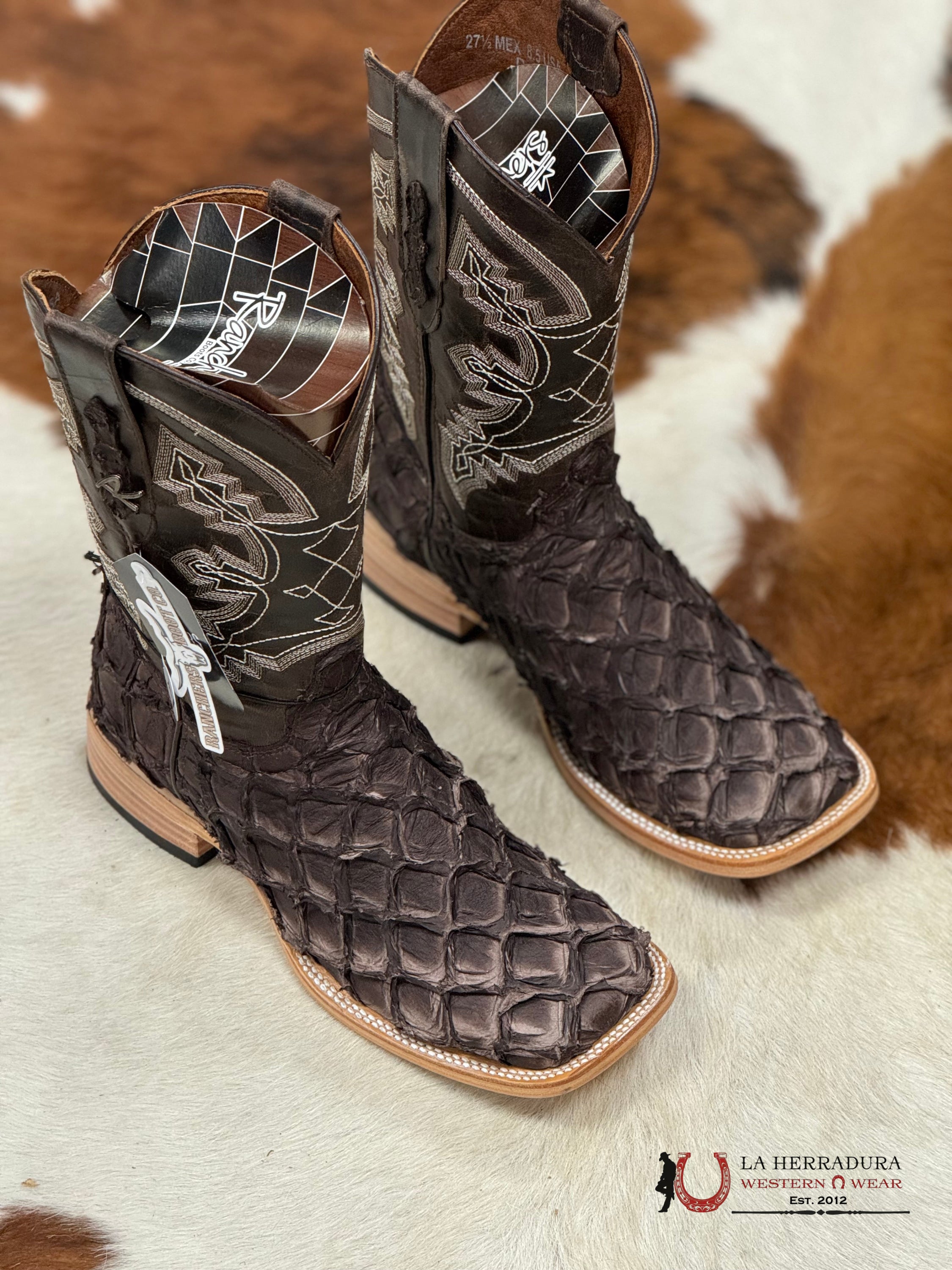 Ranchers Big Bass Puse Obs Brown Santa Fe Botas Hombres