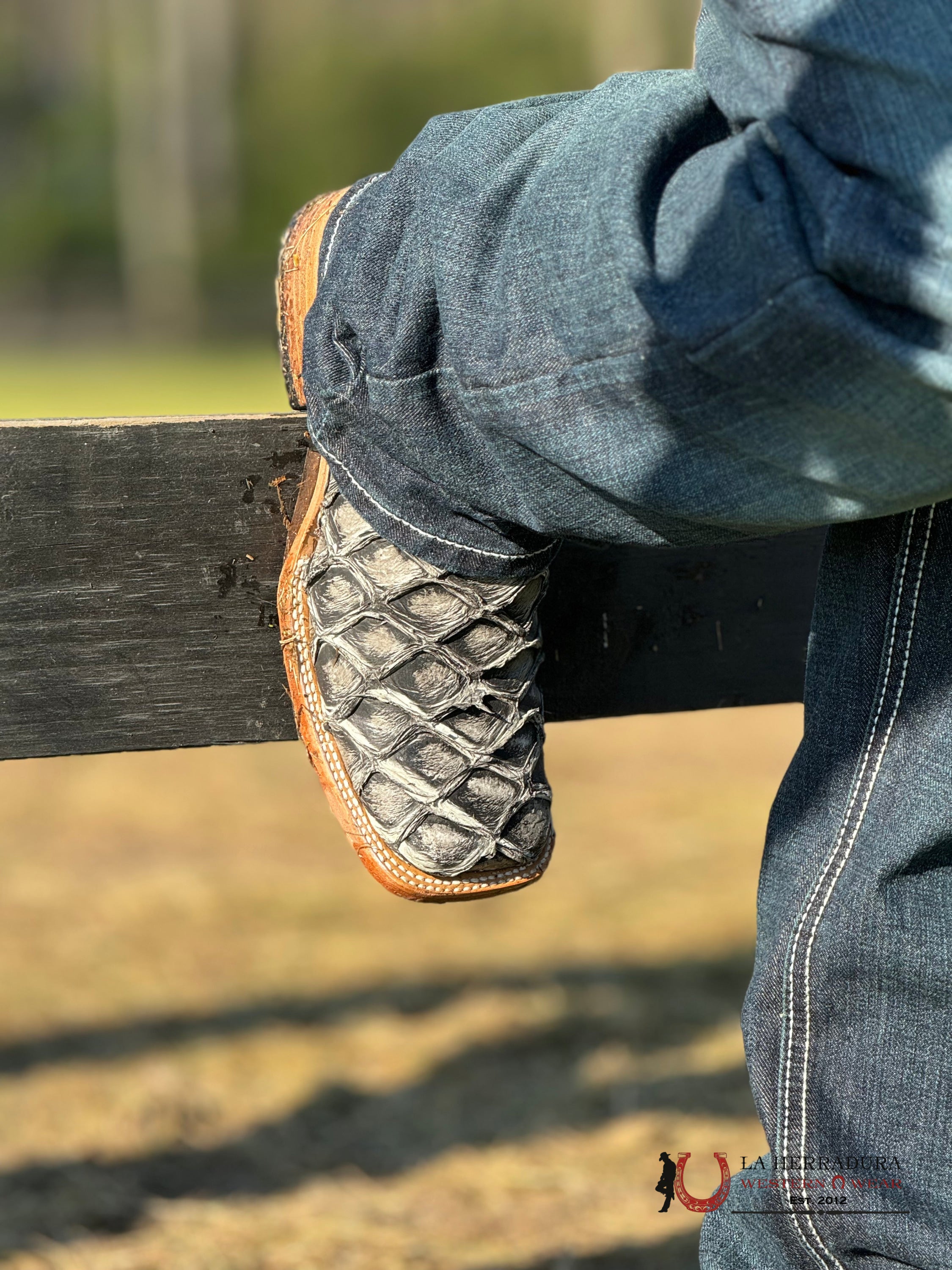 Ranchers Pirarucu/Pescado Original Big Bass Ghost Maya Dark Grey Botas Hombres