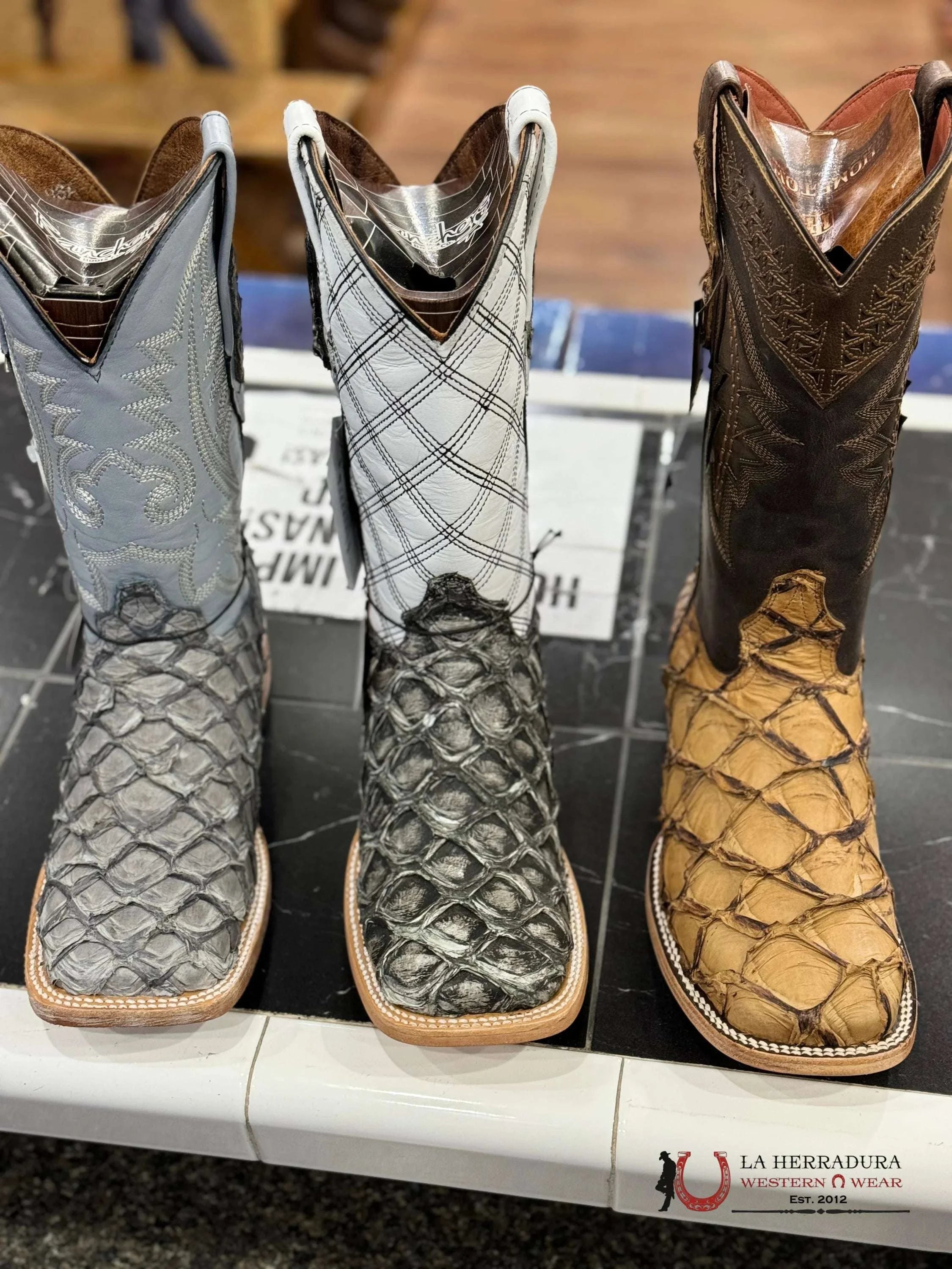 Ranchers Pirarucu/Pescado Original Big Bass Ghost Maya Dark Grey Botas Hombres
