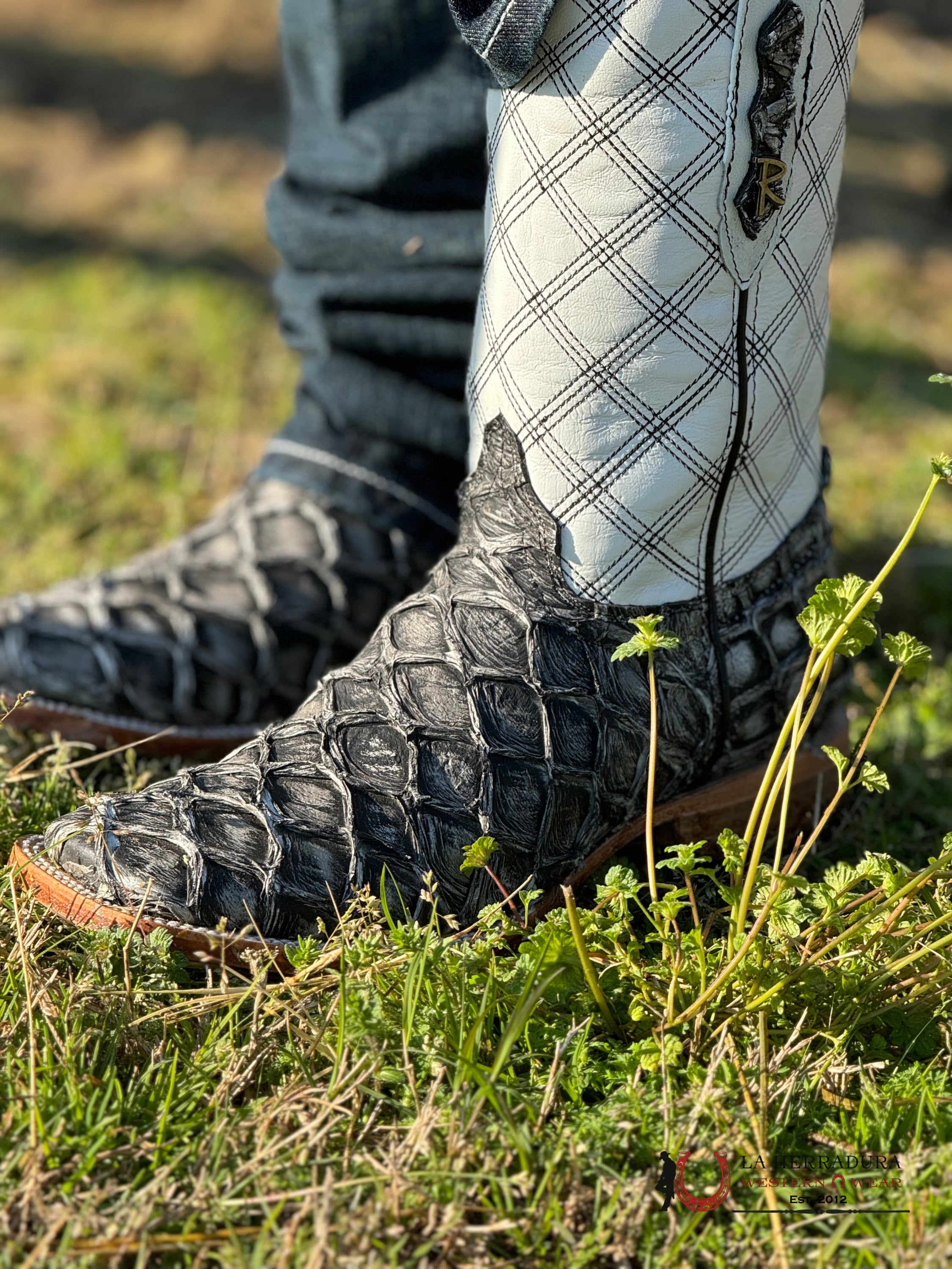 Ranchers Pirarucu/Pescado Original Big Bass Ghost Maya Dark Grey Botas Hombres