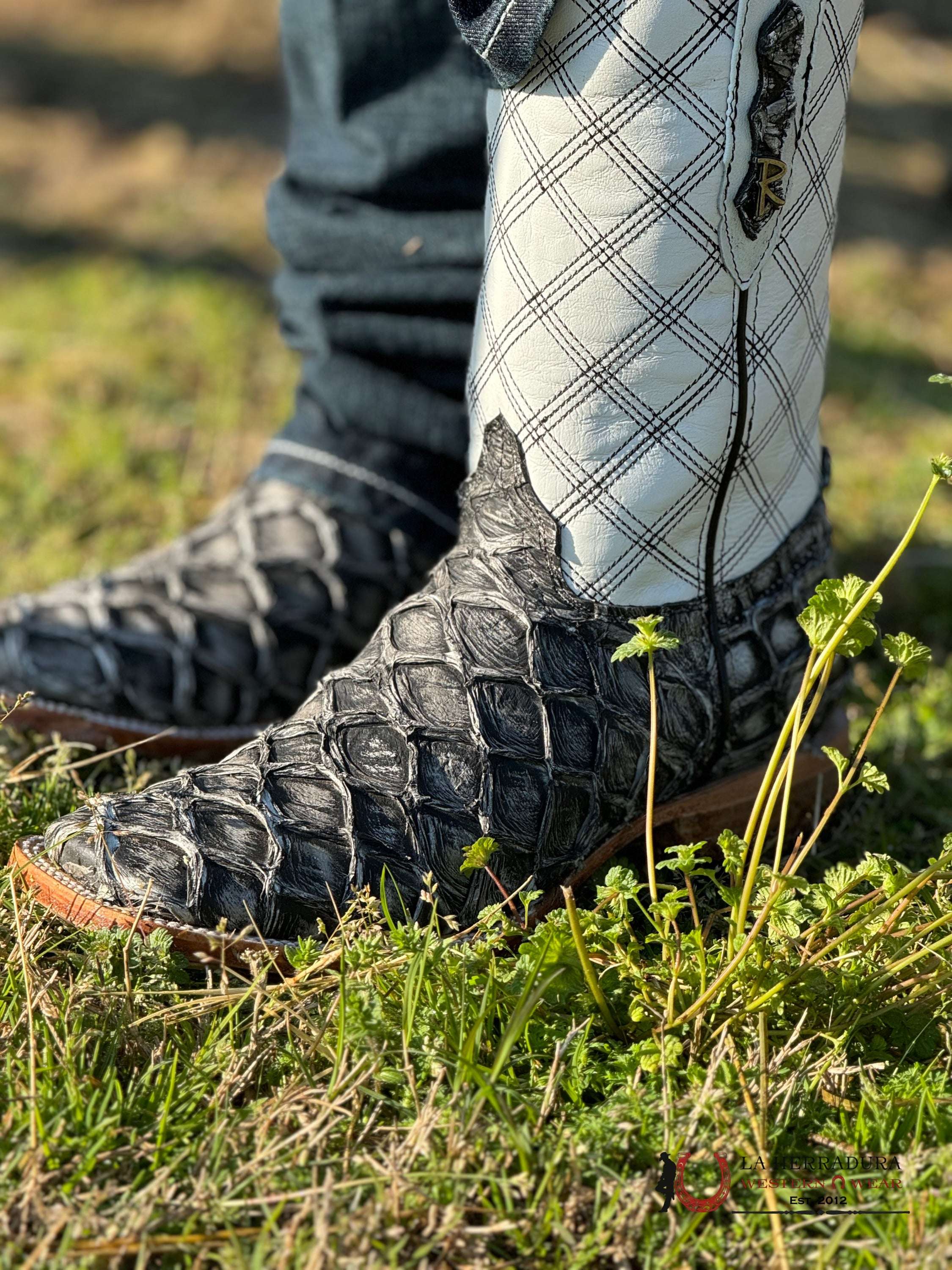 Ranchers Pirarucu/Pescado Original Big Bass Ghost Maya Dark Grey Botas Hombres