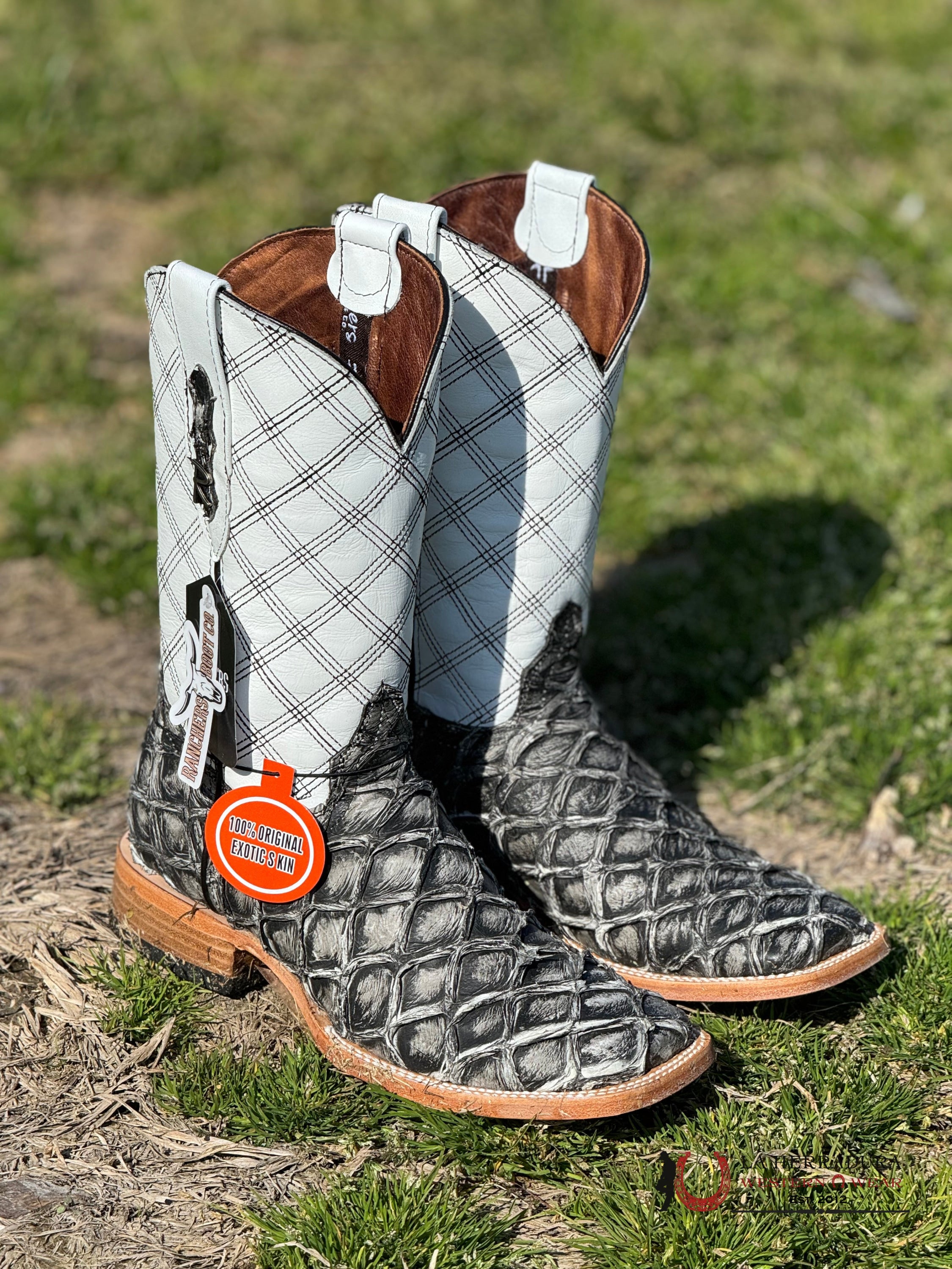 Ranchers Pirarucu/Pescado Original Big Bass Ghost Maya Dark Grey Botas Hombres