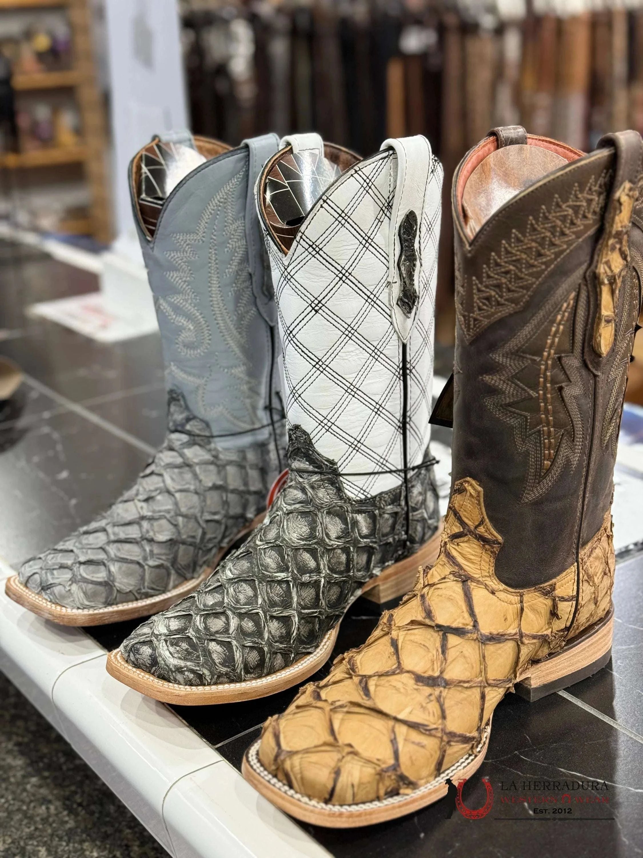 Ranchers Pirarucu/Pescado Original Big Bass Ghost Maya Dark Grey Botas Hombres