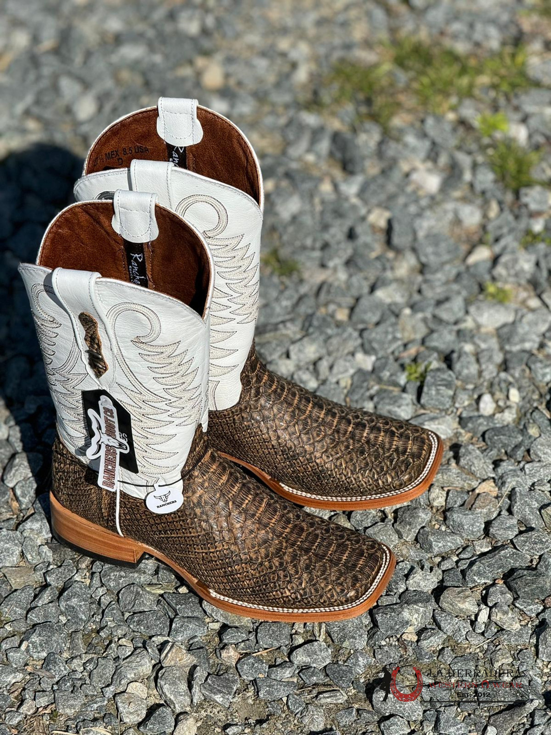 Ranchers Python Umber Campeche Botas Hombres