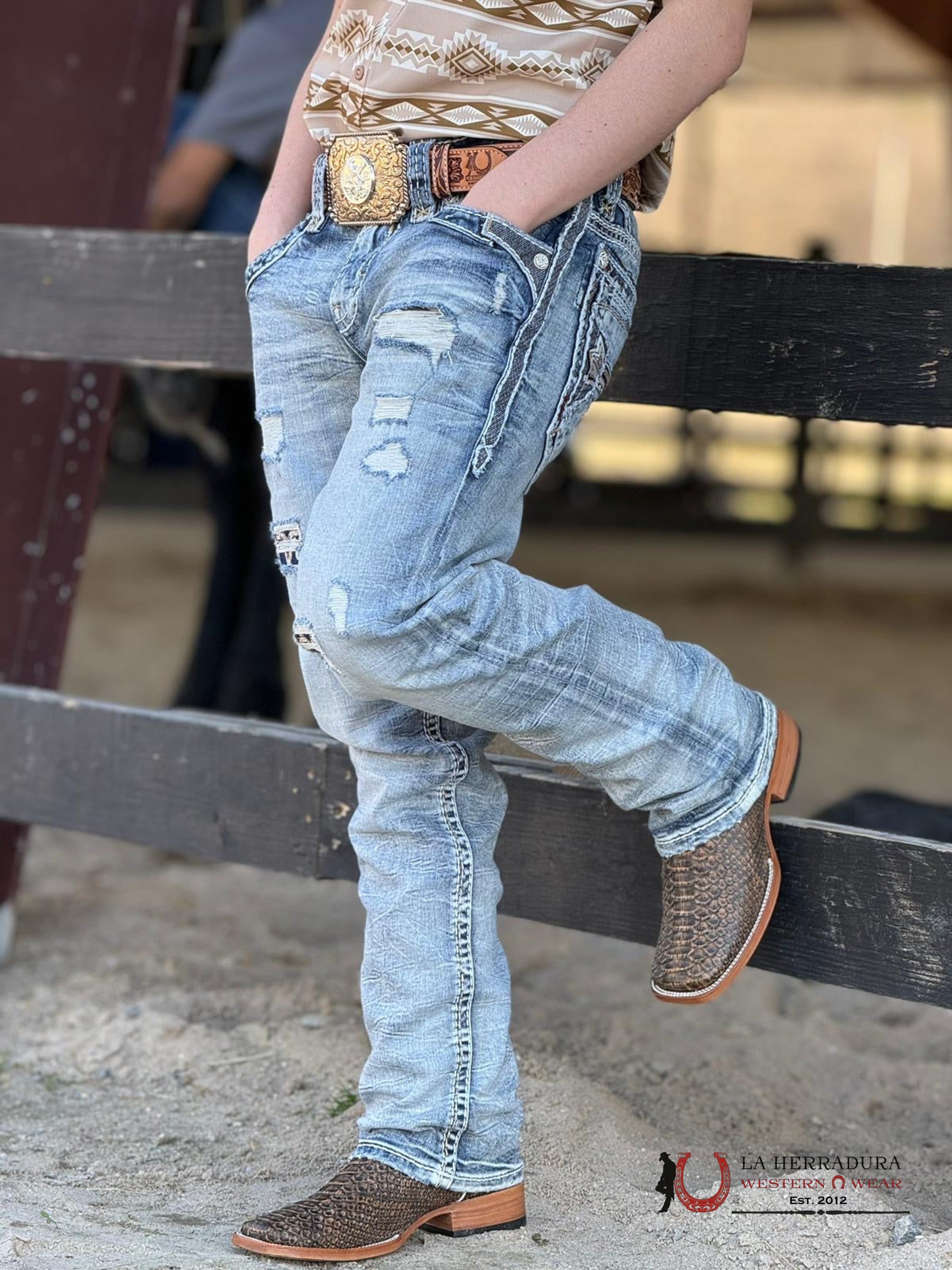 Ranchers Python Umber Campeche Botas Hombres