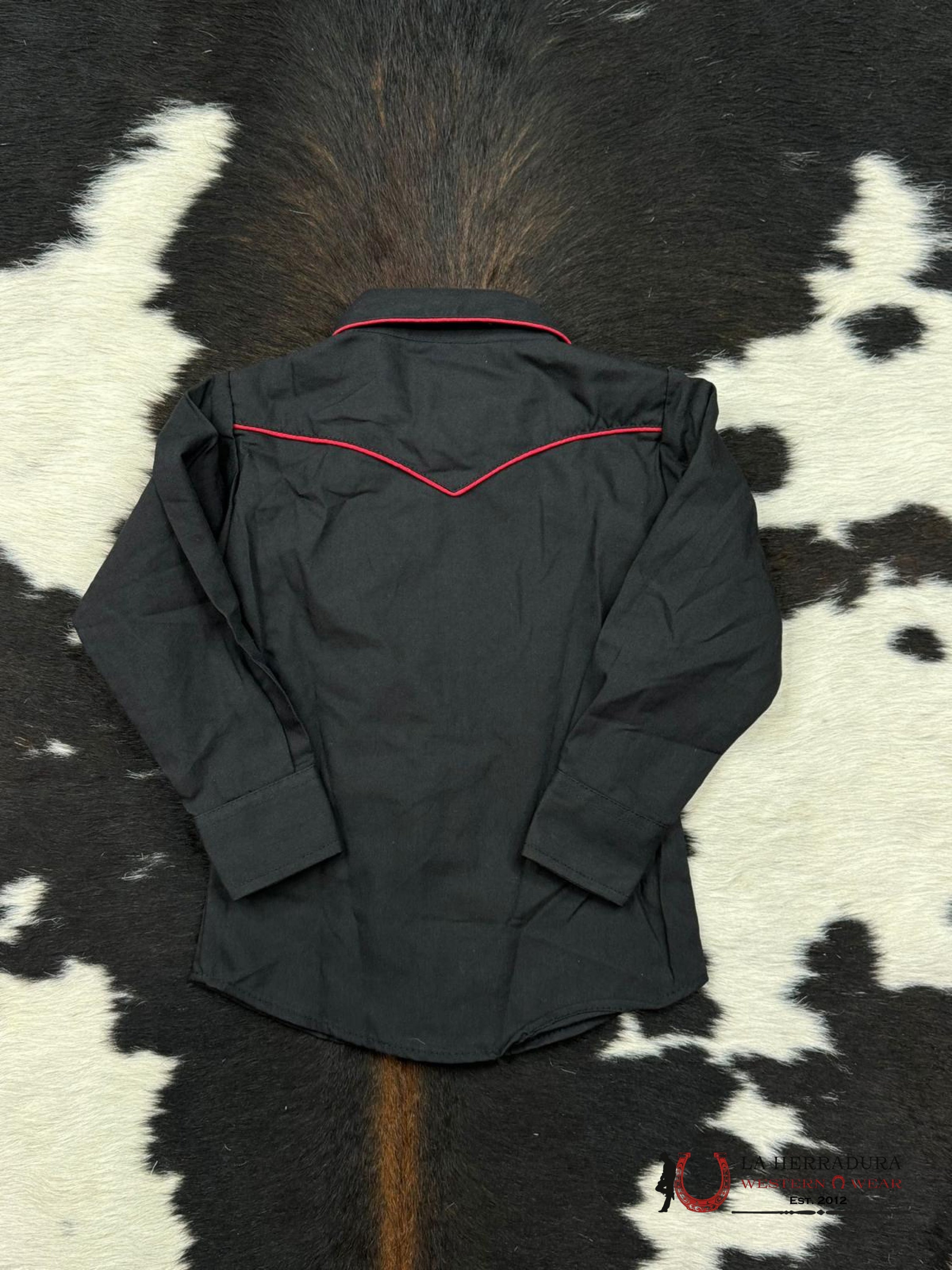 Ranger’s Charro Black Bordado Red Niños