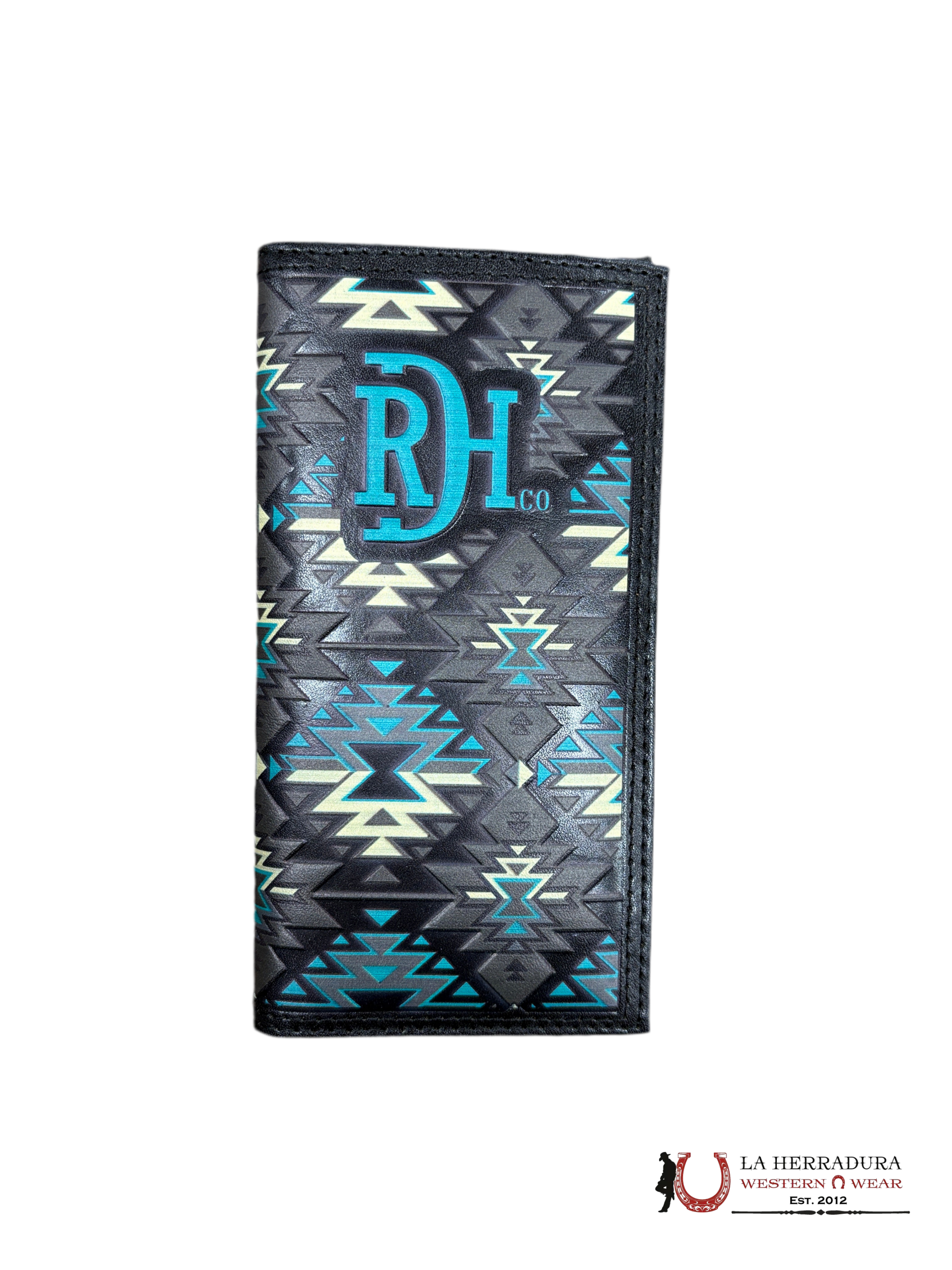 RDH BLACK LEATHER RODEO WALLET- 24068876W4 ACCESORIOS